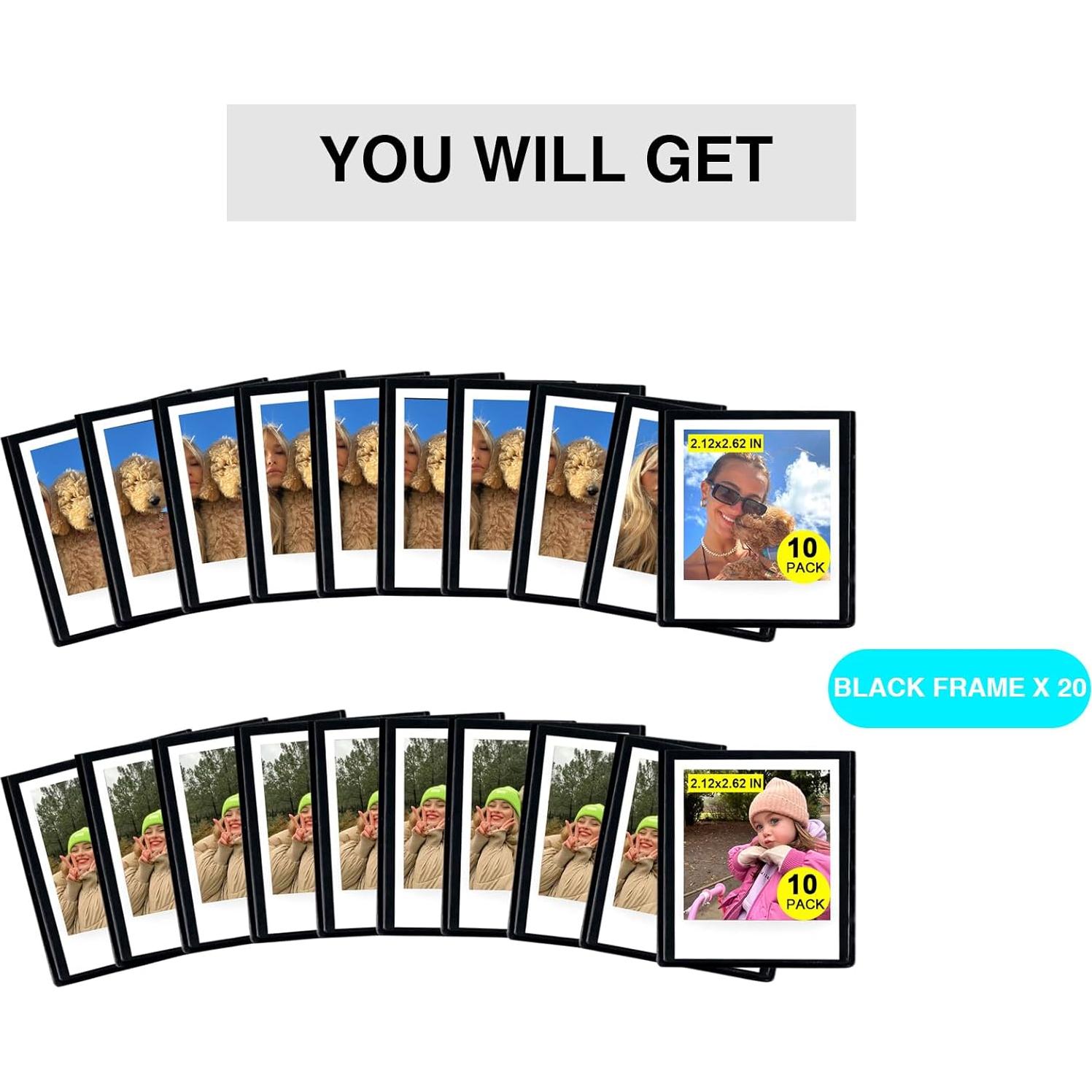 20 Marcos de Foto Magnéticos CAIYOULE para Polaroid Go