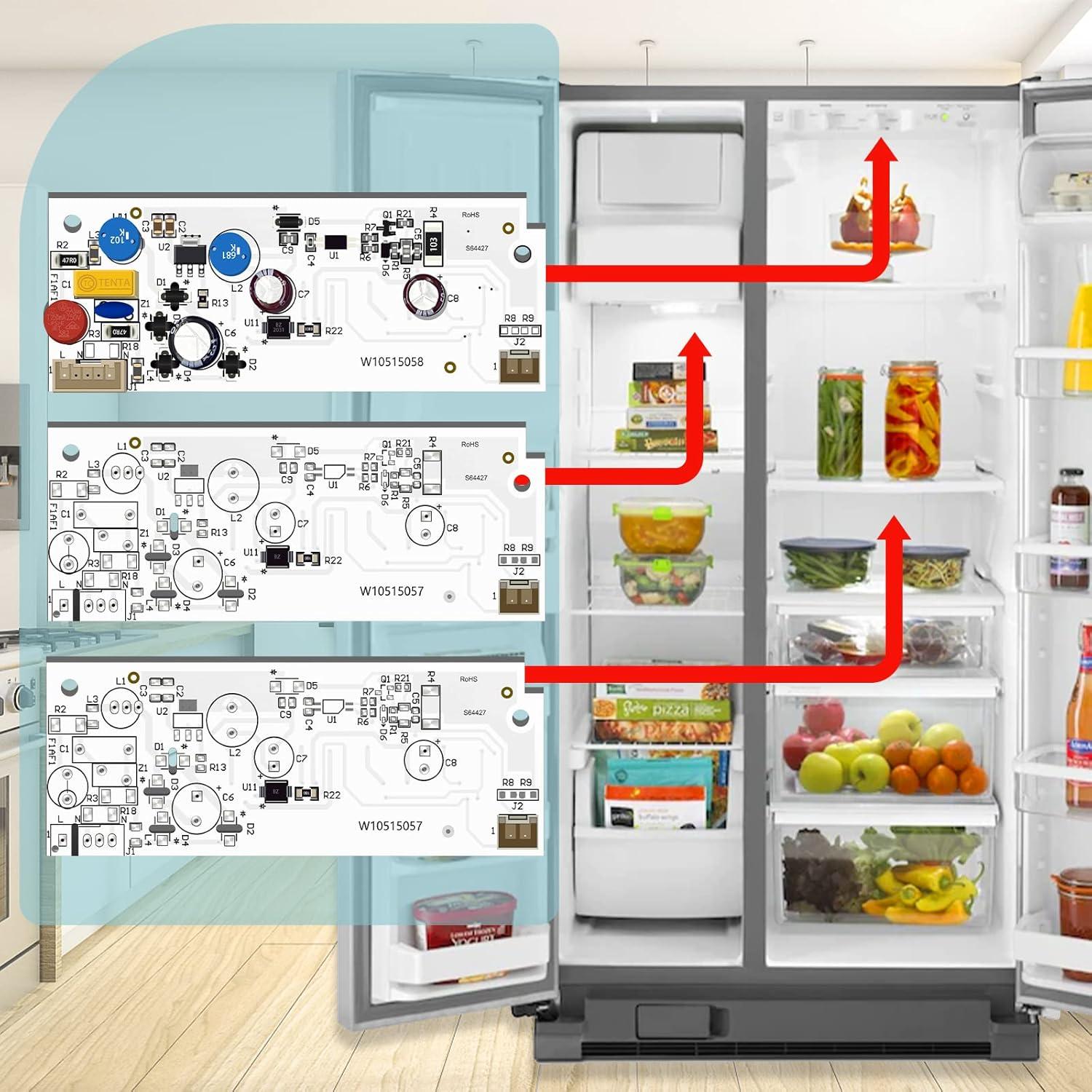 Luz LED para Refrigerador HPUY W10515058 y W10515057 2PCS