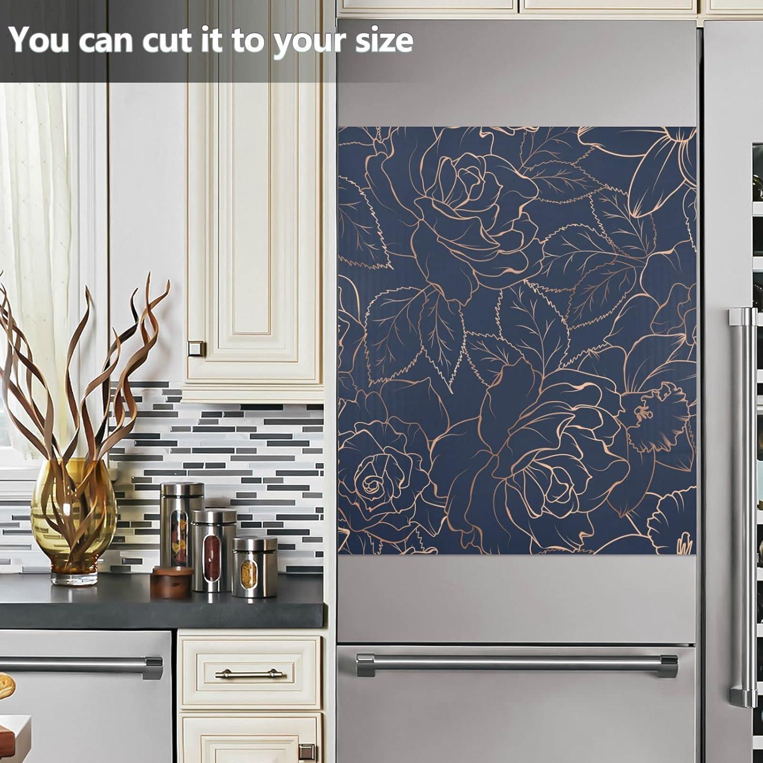 Cubierta Magnética para Lavavajillas Bolaz Rosa Floral 58x66 cm