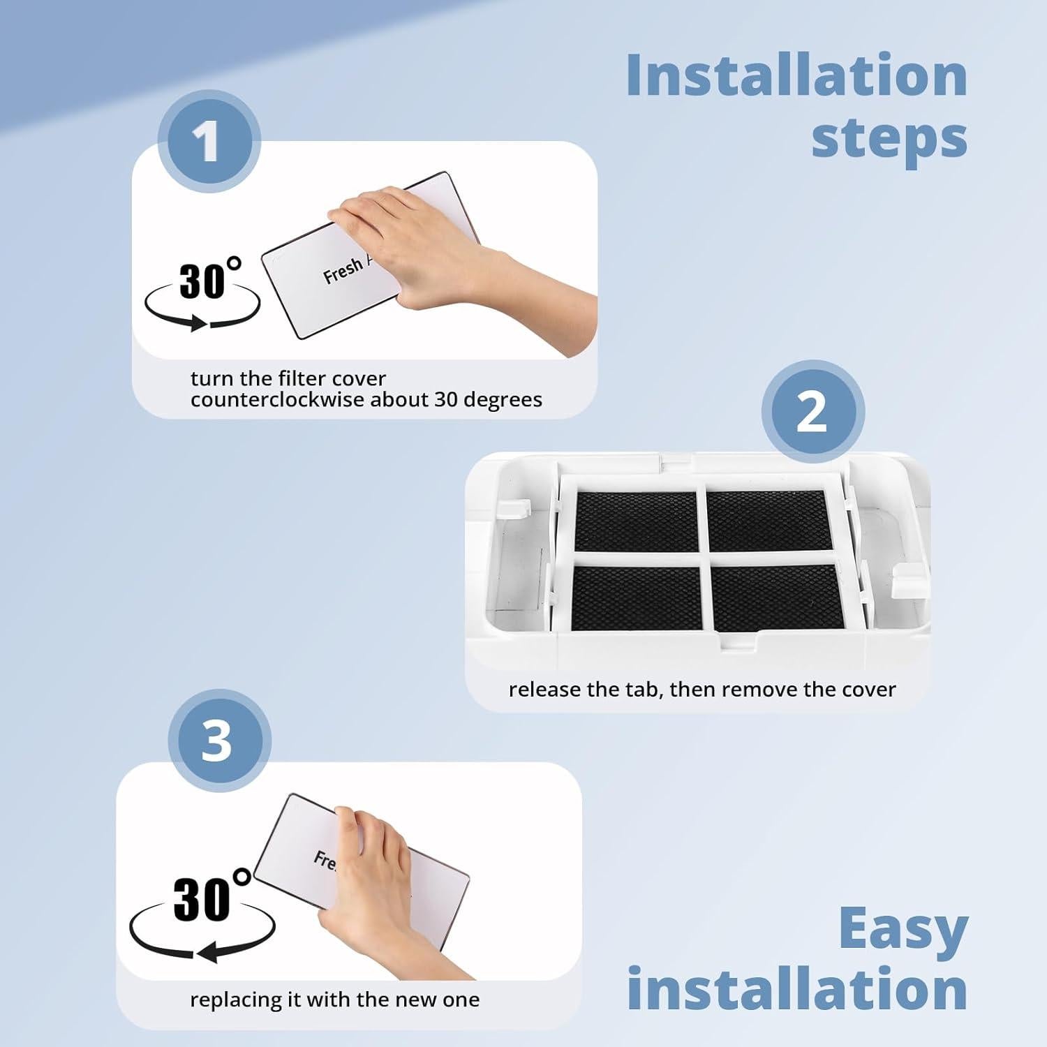 Cubierta Filtro Aire MCR66849208 + 3 Filtros LT120F LG