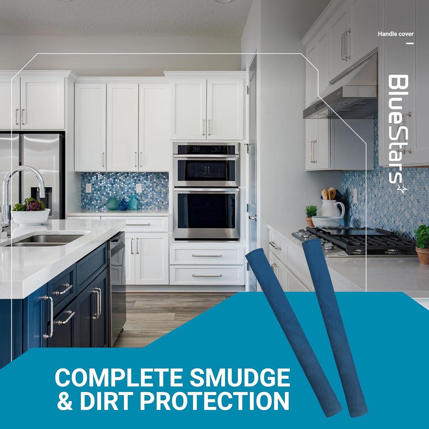 Cubiertas para Manijas de Refrigerador BlueStars 4 Pzas Azul