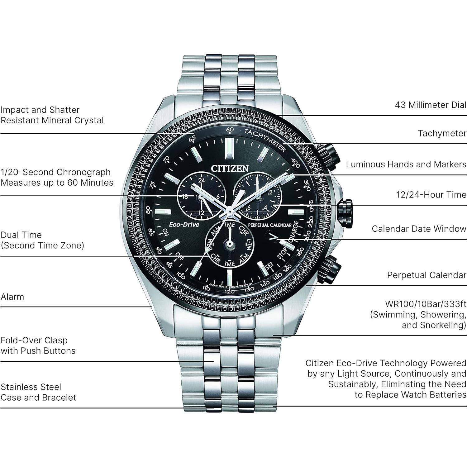 Reloj Cronógrafo Eco-Drive Hombre Citizen Acero Inoxidable