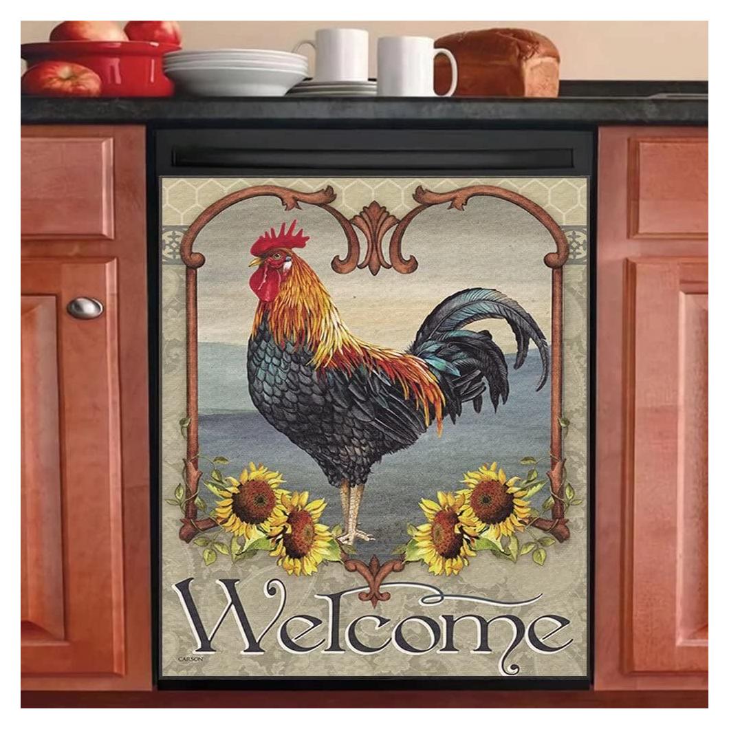 Cubierta Magnética para Lavavajillas OEME Girasol 58,5x43 cm