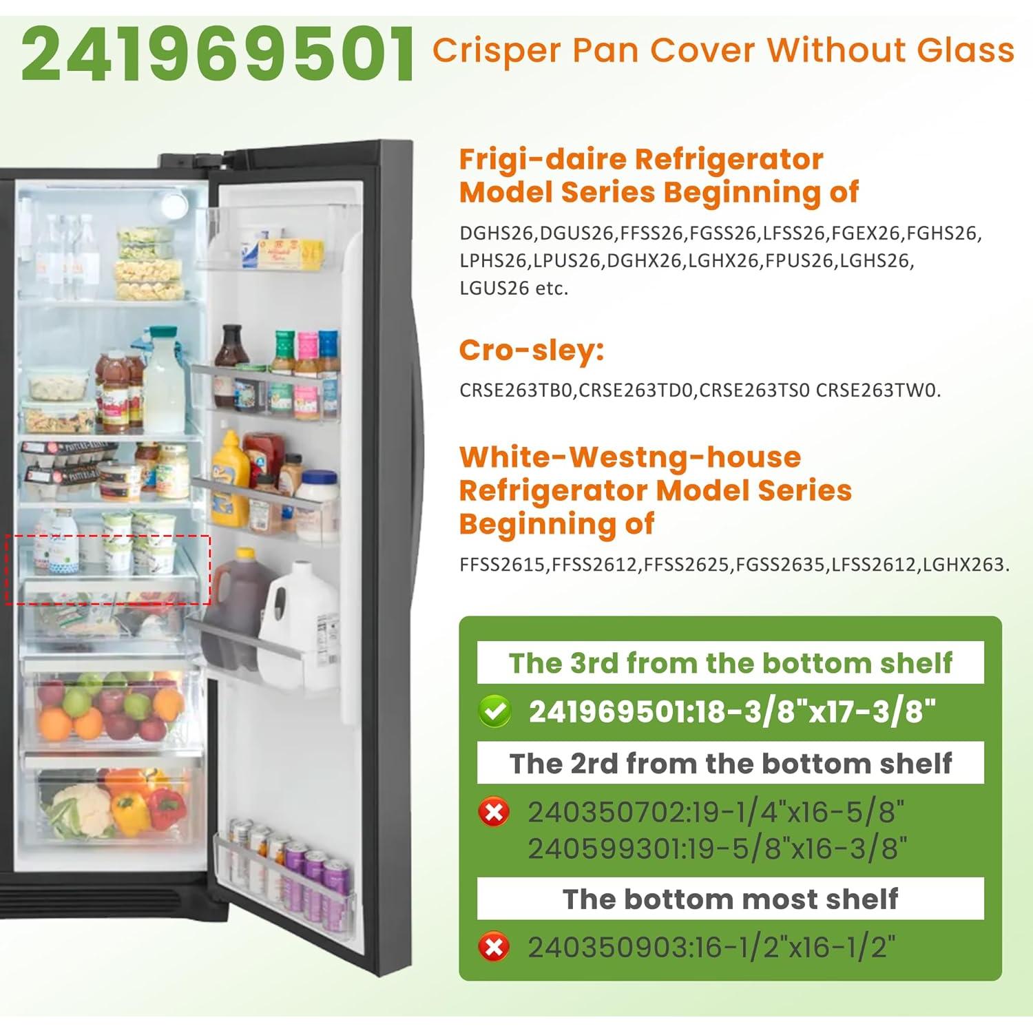 Kit Marco de Estante y Soporte Crisper Frigidaire MIFLUS