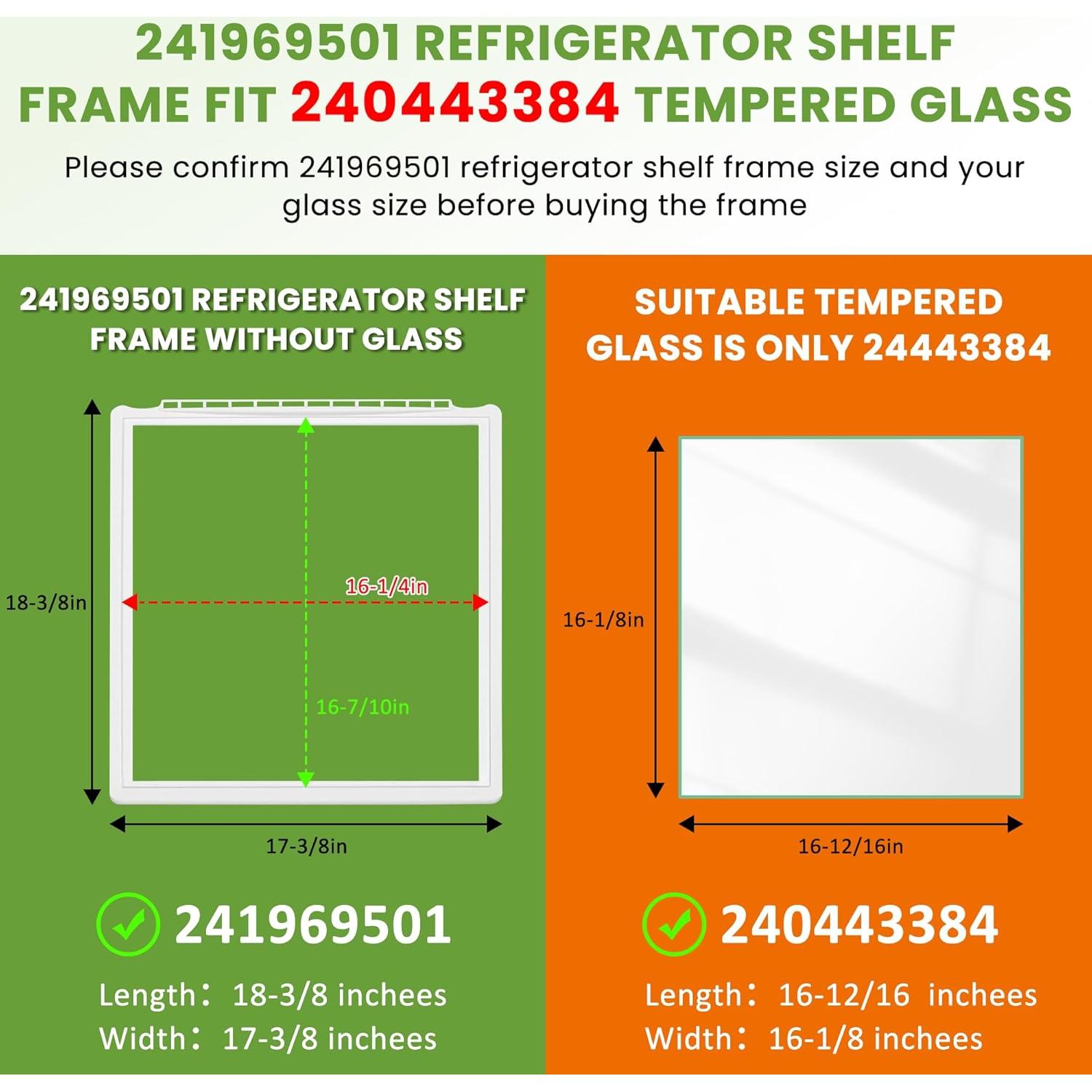 Kit Marco de Estante y Soporte Crisper Frigidaire MIFLUS