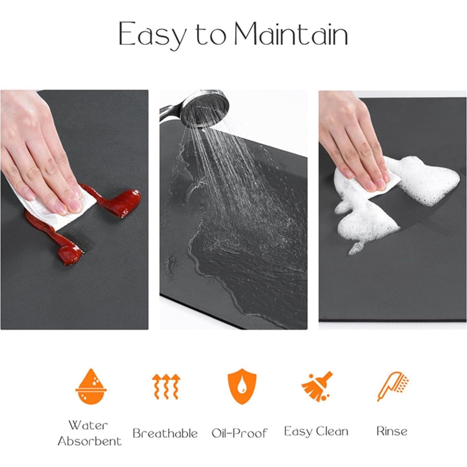 Cubierta Antideslizante para Refrigerador BANEBOR 88.9x66cm Gris