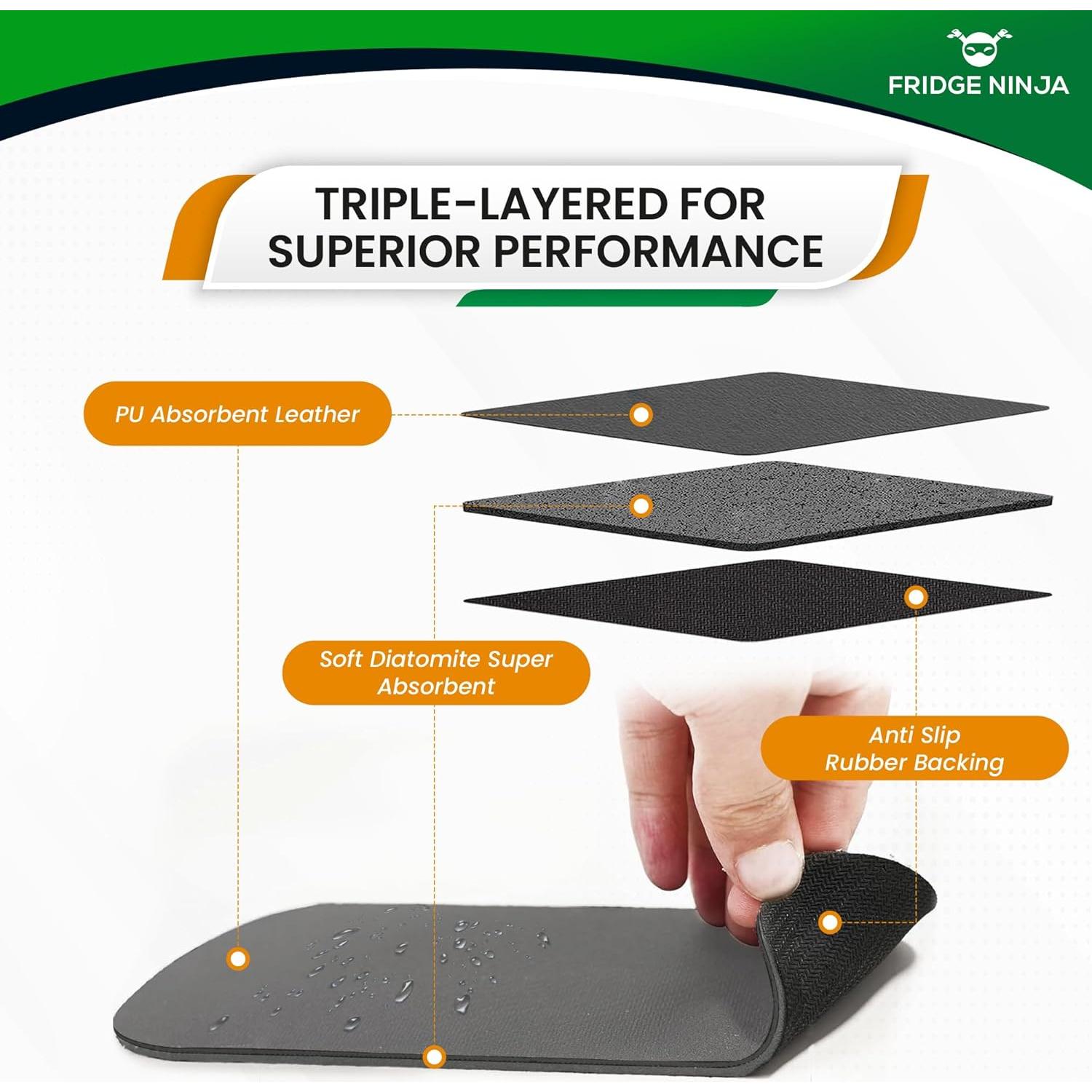 Bandeja de Goteo Gris Ellis Harper 20,07x8,13 cm Absorbente