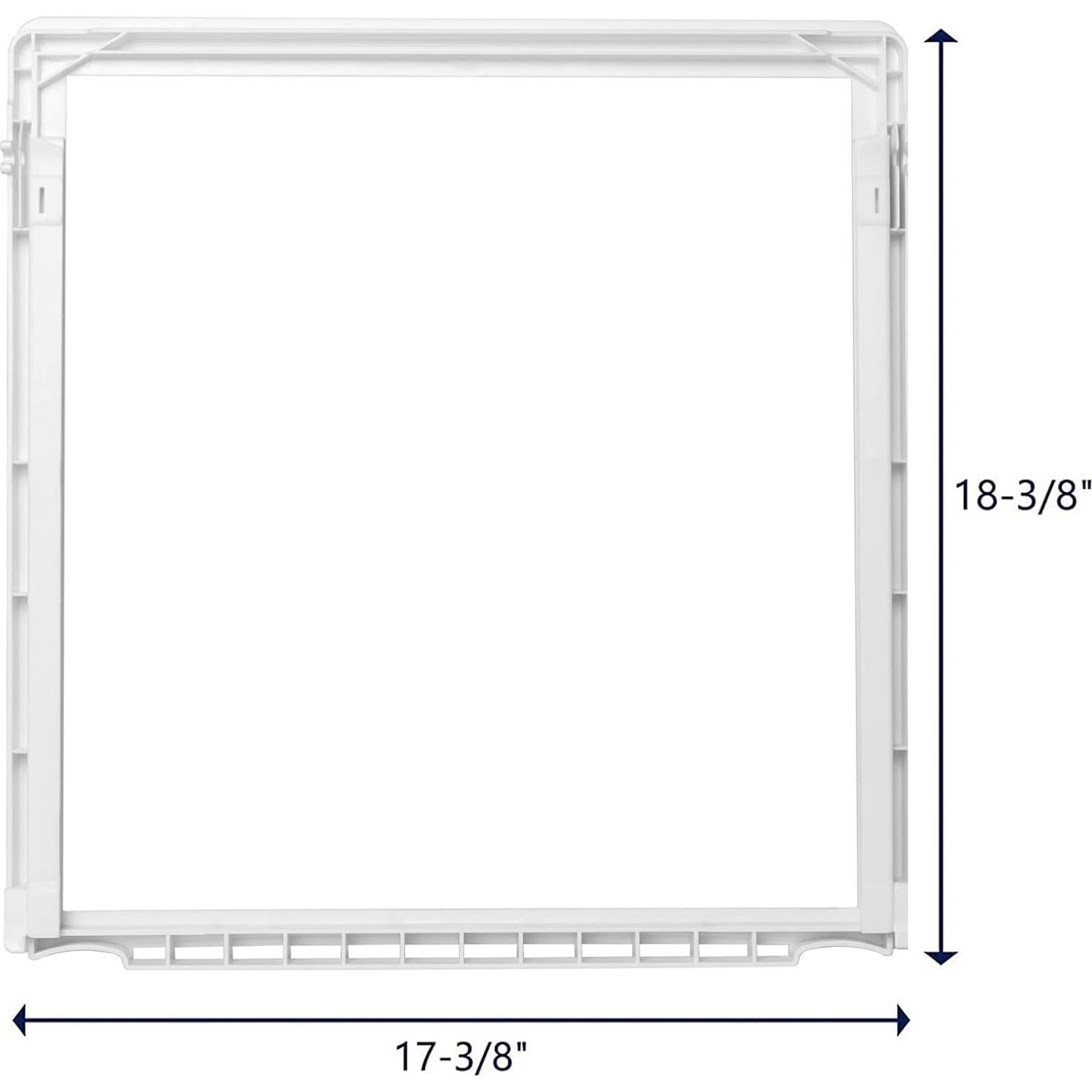 Marco de estante de refrigerador Frigidaire 241969501 con vidrio