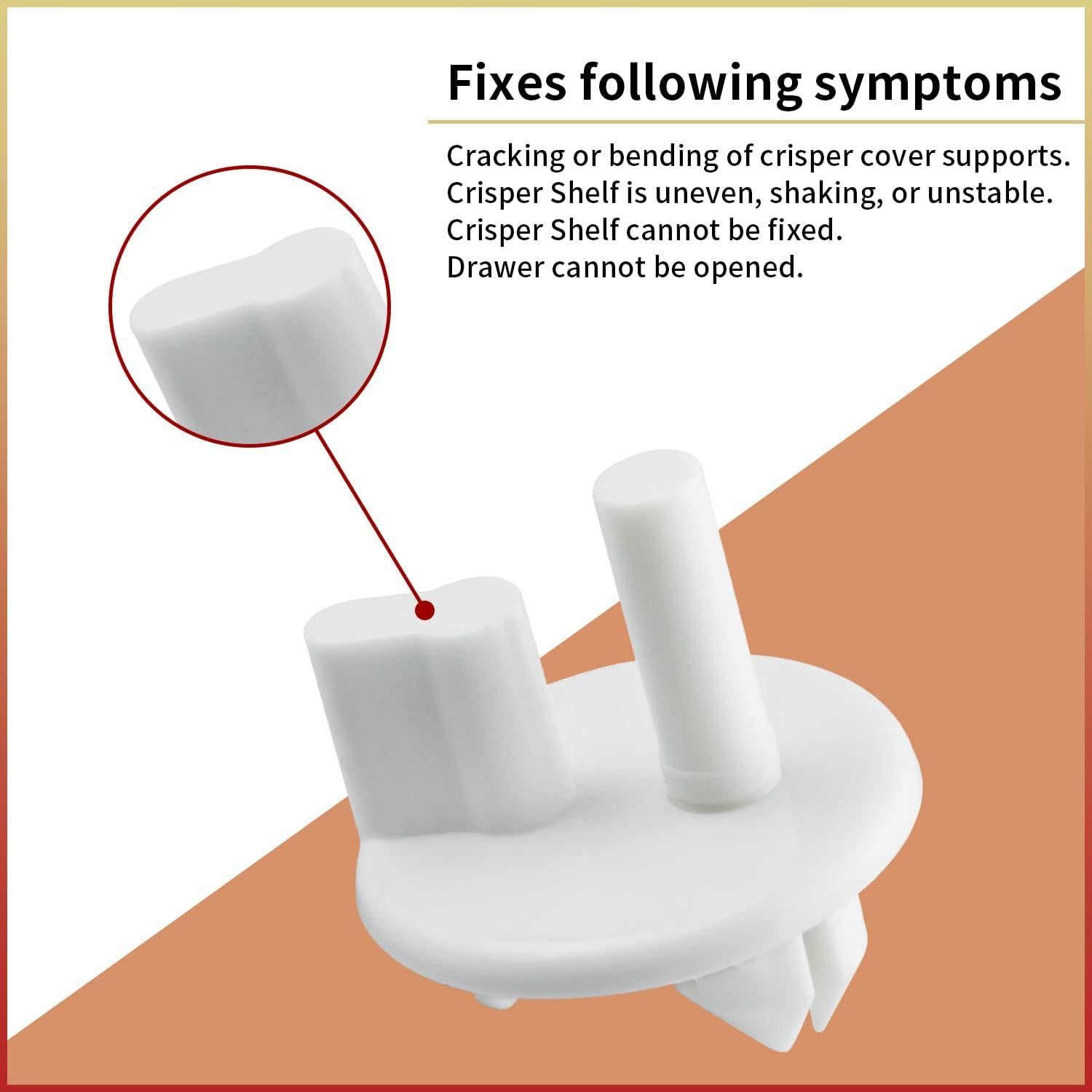 Paquete de 4 Soportes de Cubierta Crisper 241993101 Frigidaire