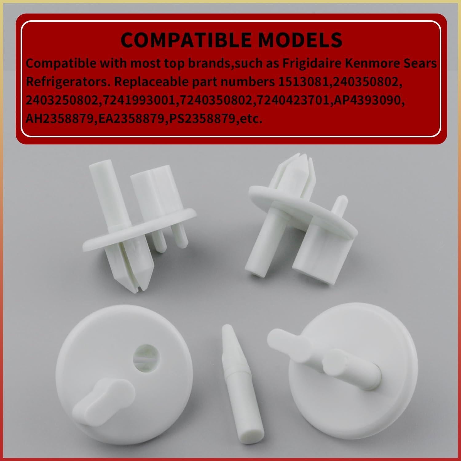 Paquete de 4 Soportes de Cubierta Crisper 241993101 Frigidaire
