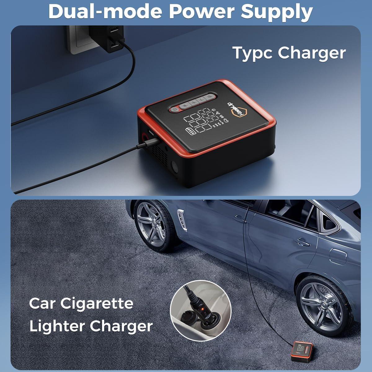 Compresor de Aire Portátil KEEPUP 150 PSI Inflado Rápido