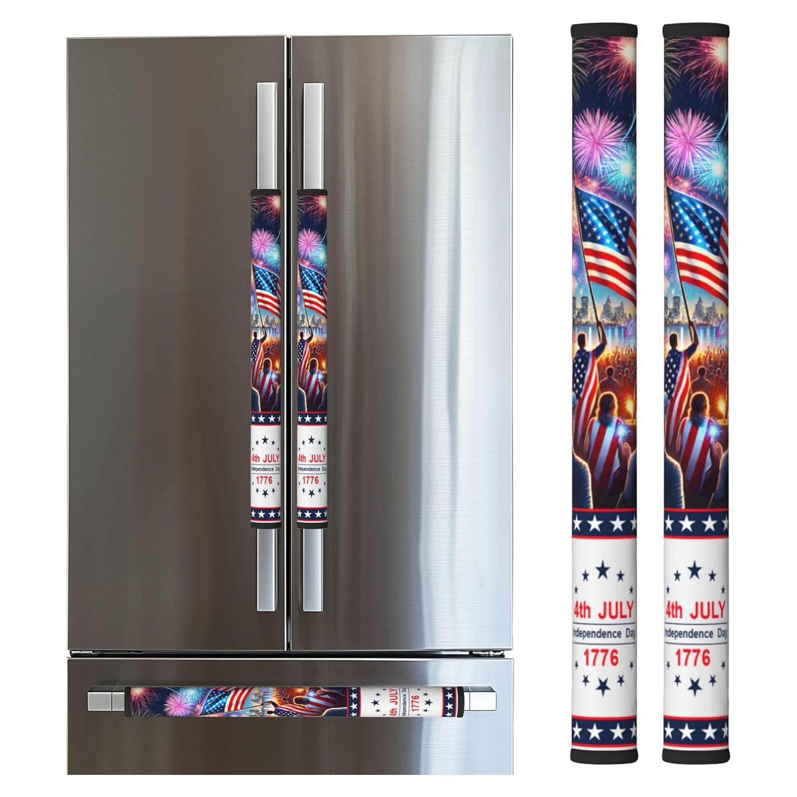 Cubiertas para Manijas de Refrigerador LORTURE 4 de Julio - Juego 2