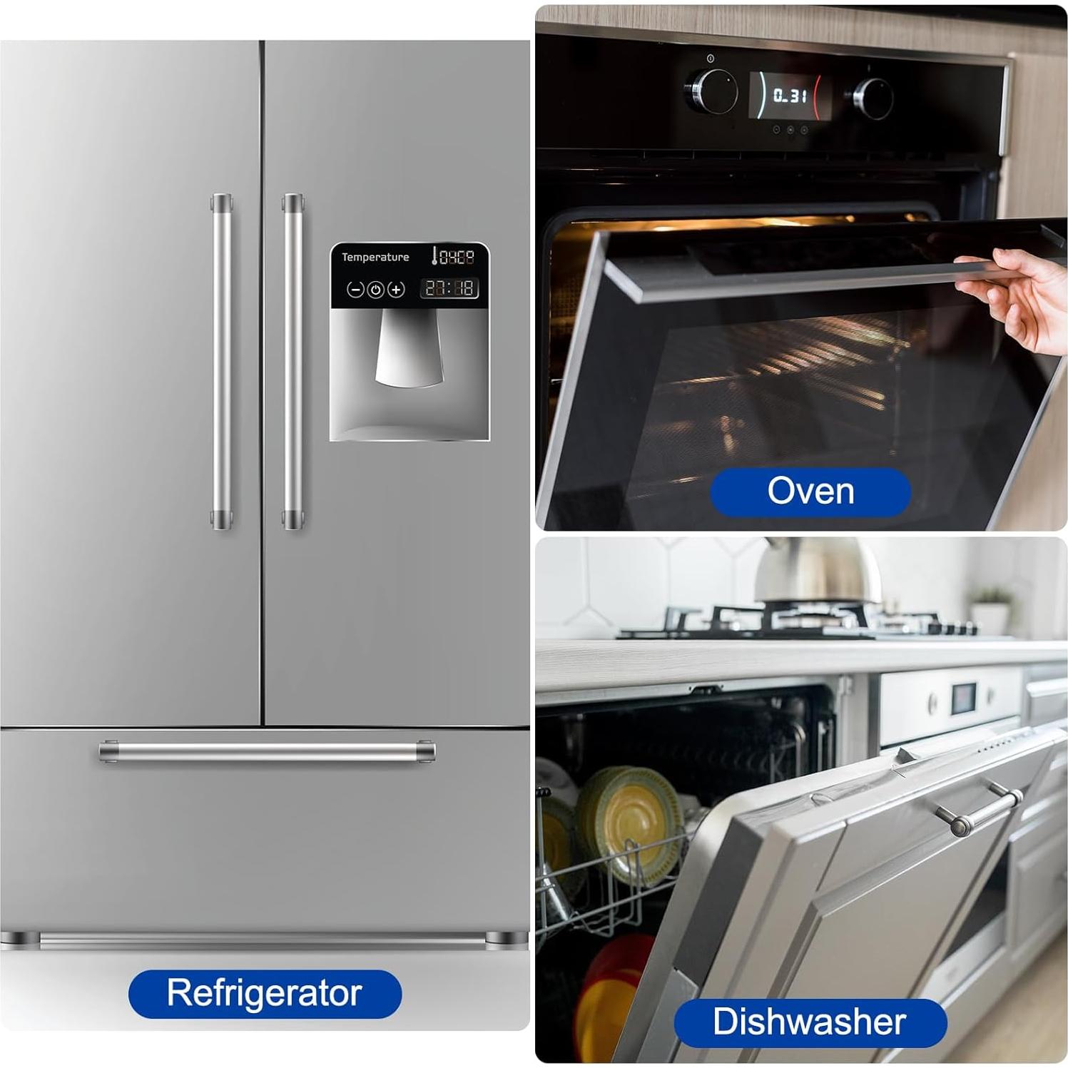 Cubiertas de Manijas de Refrigerador uxcell 2 Piezas Púrpura