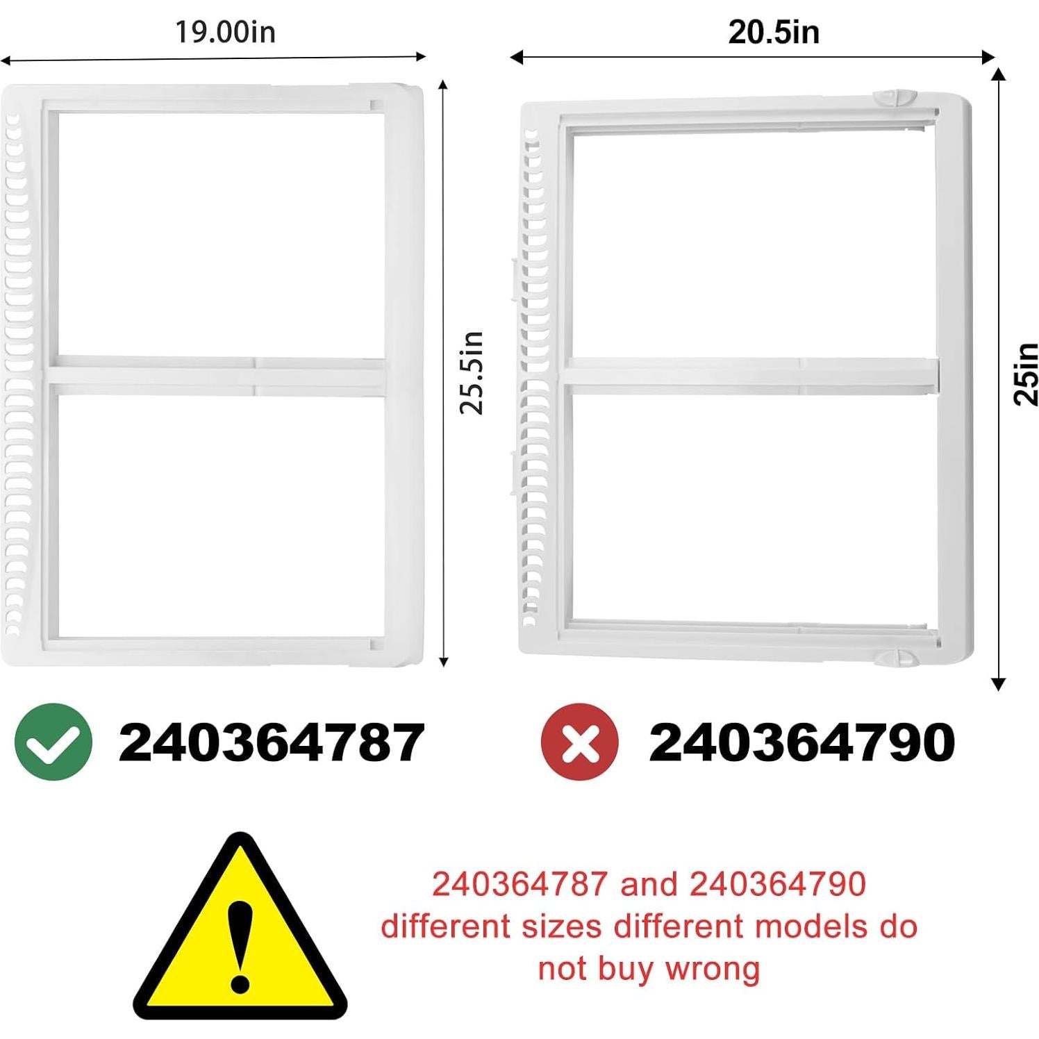 Cubierta de Cajón Crisper Frigidaire 240364787 64.77x48.26 cm