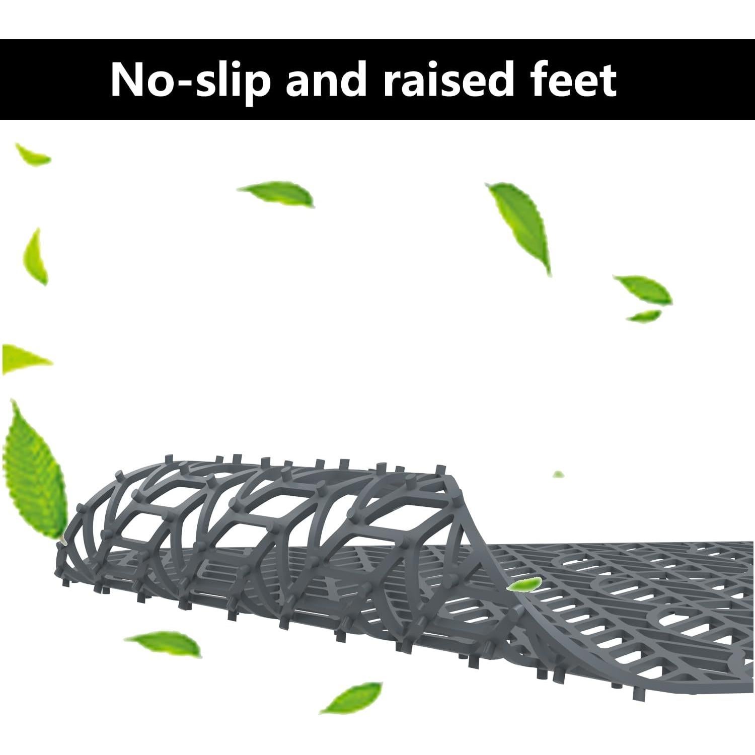 GUUKIN Alfombrilla de Silicona para Fregadero 73.66x39.05cm Gris