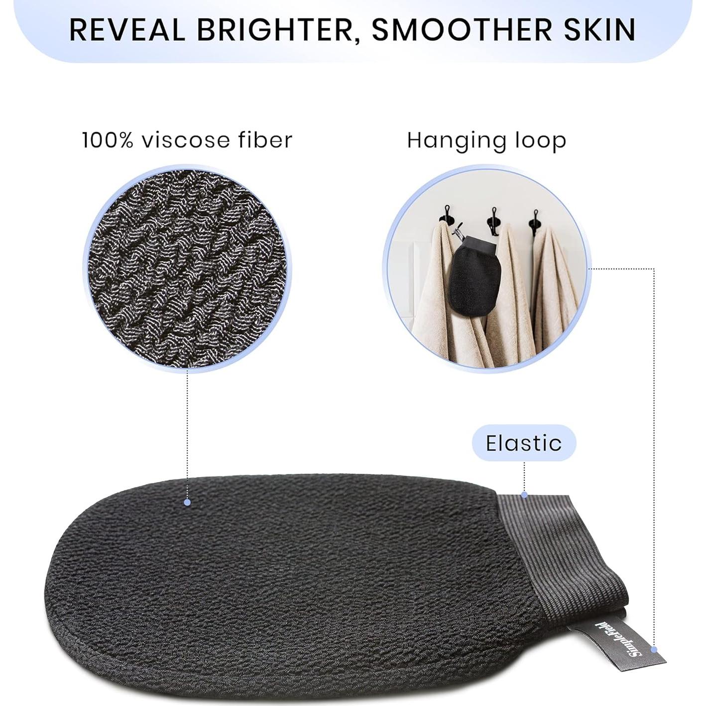 Guantes Exfoliantes Coreanos Kessa 2 Piezas 100% Viscosa