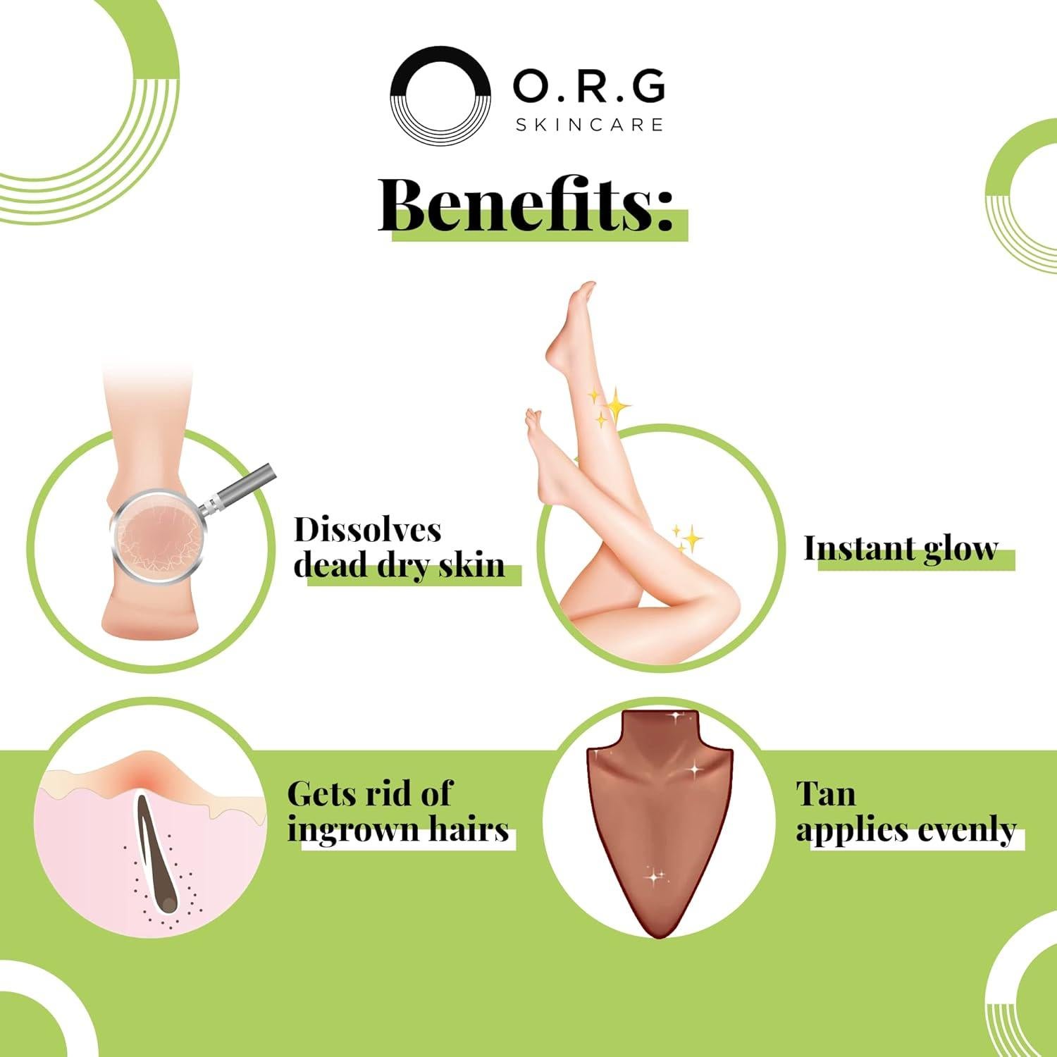 Exfoliante Corporal O.R.G Gel 170g Natural para Piel Suave