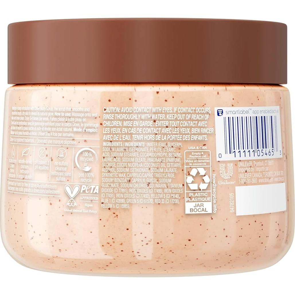 Exfoliante Corporal Dove Azúcar Moreno y Coco 425 g