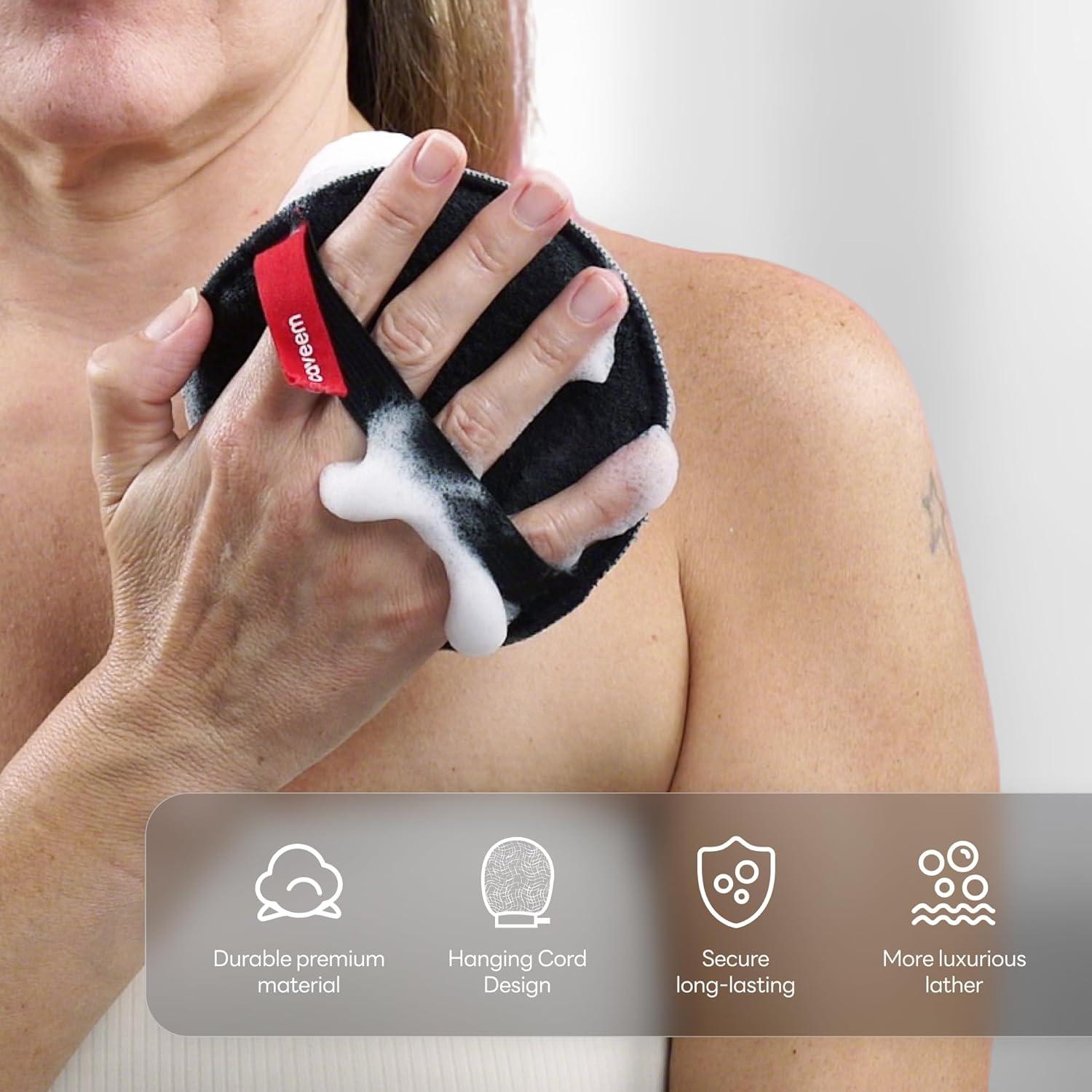 Esponja Exfoliante Corporal Caveem - Suave y Áspera, 2 Piezas