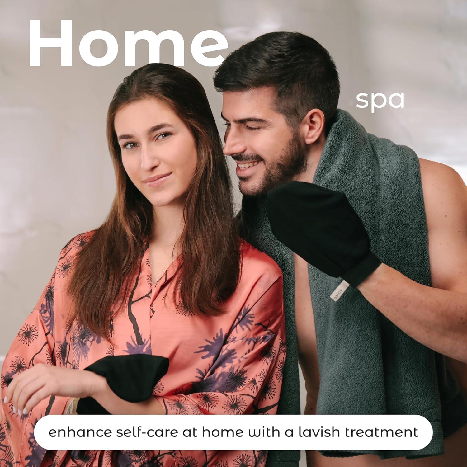 Mitones Exfoliantes Corporales MainBasics - 2 Pack para Piel Suave