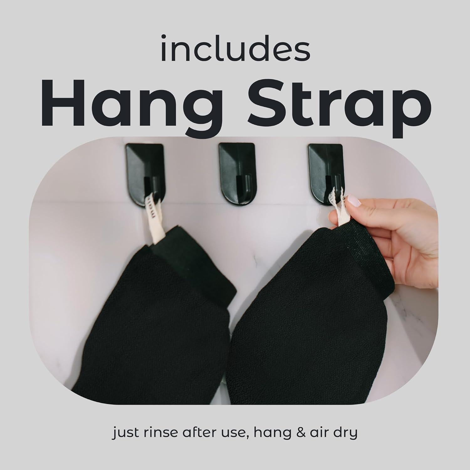 Mitones Exfoliantes Corporales MainBasics - 2 Pack para Piel Suave