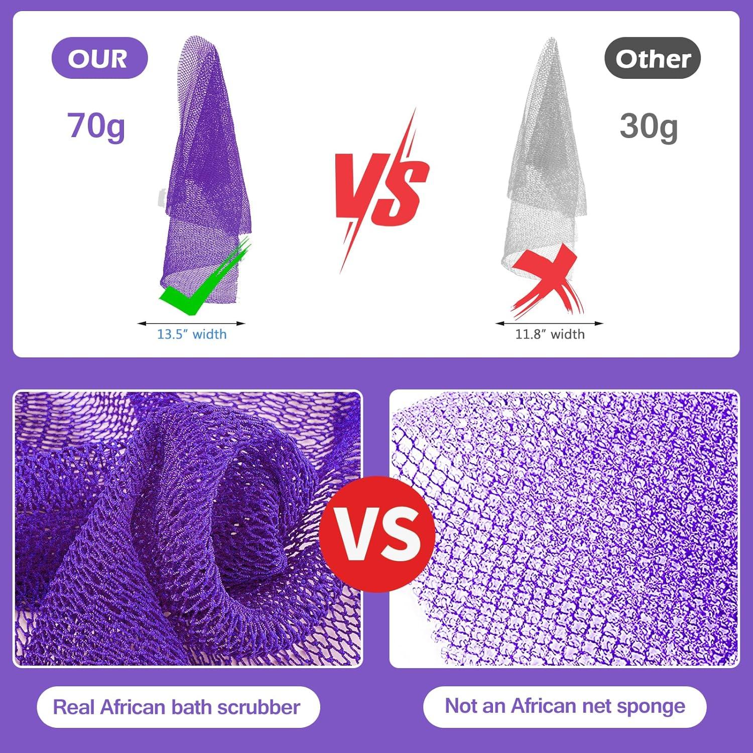 Esponja Exfoliante de Red Africana Zocy - Color Púrpura