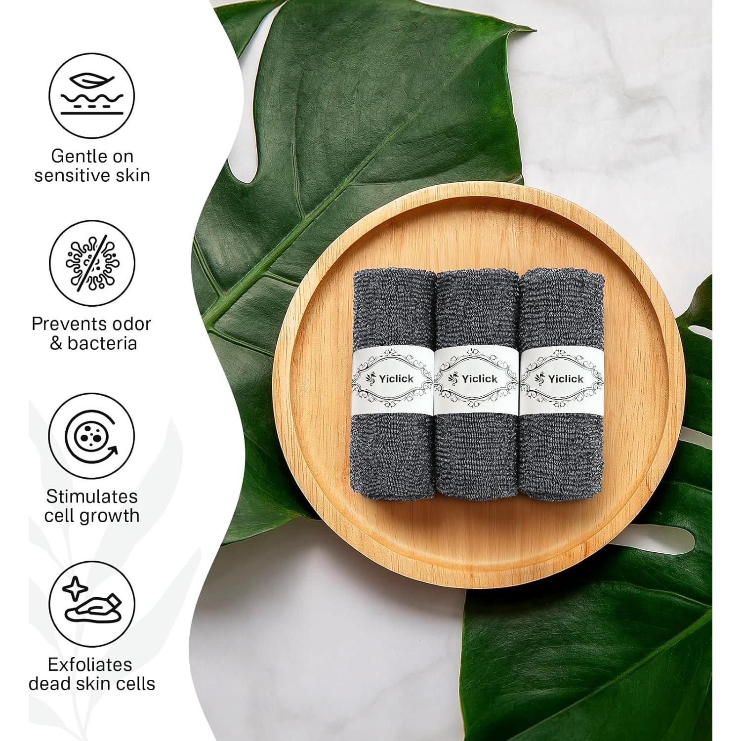 Esponja Exfoliante Yiclick Negra 87.6x29.2 cm para Cuerpo