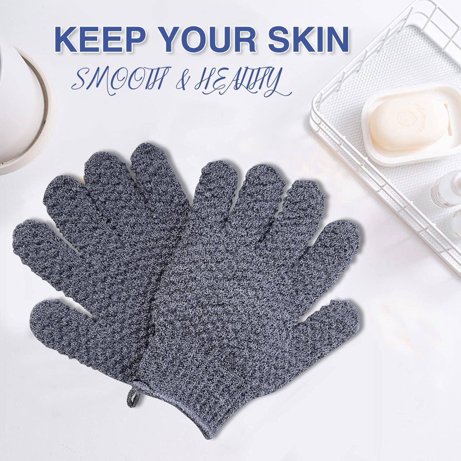 Guantes Exfoliantes Yiclick - Exfoliador Corporal 4 Piezas