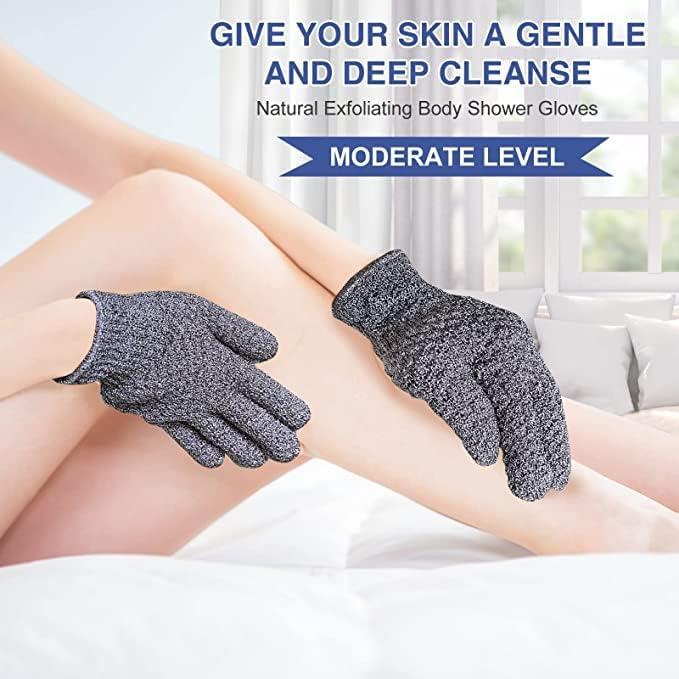 Guantes Exfoliantes Yiclick - Exfoliador Corporal 4 Piezas