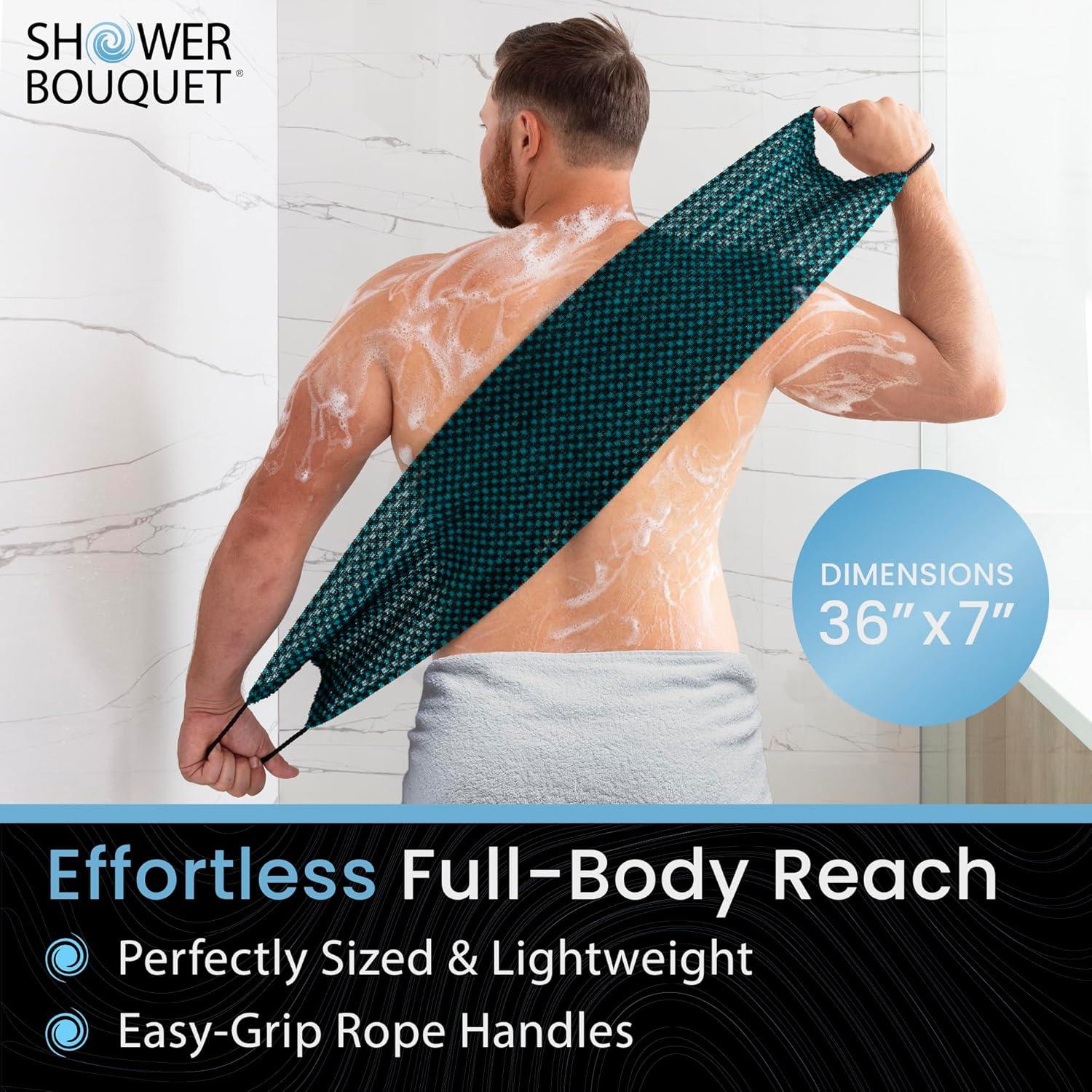 Toalla Exfoliante Japonesa Shower Bouquet Verde 91x18cm