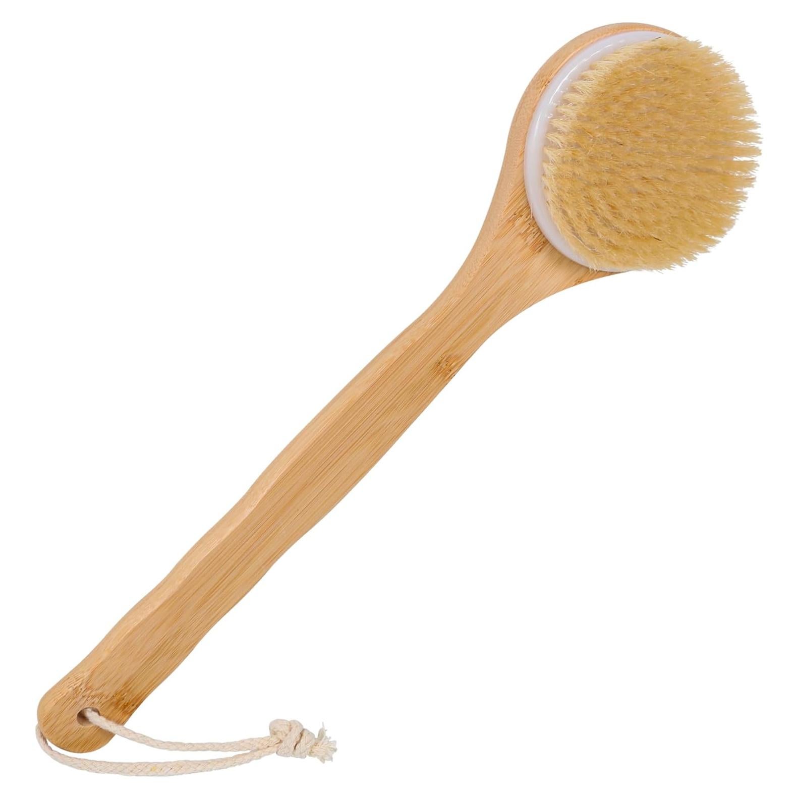 Cepillo Exfoliante para Espalda OWIIZI Mango Largo Bambú