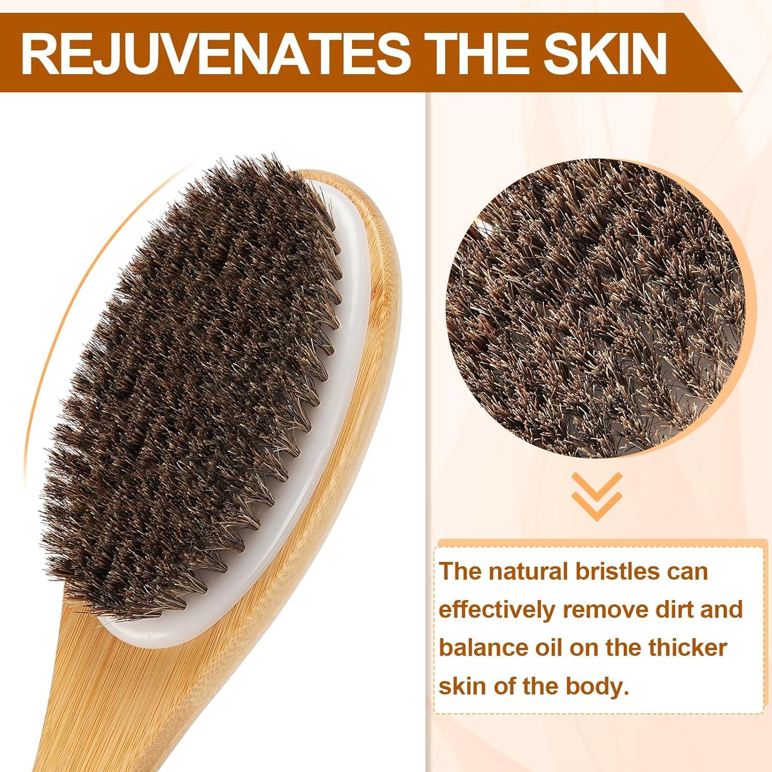 Esfregador Exfoliante de Espalda Eaxun 42.4 cm Bambú