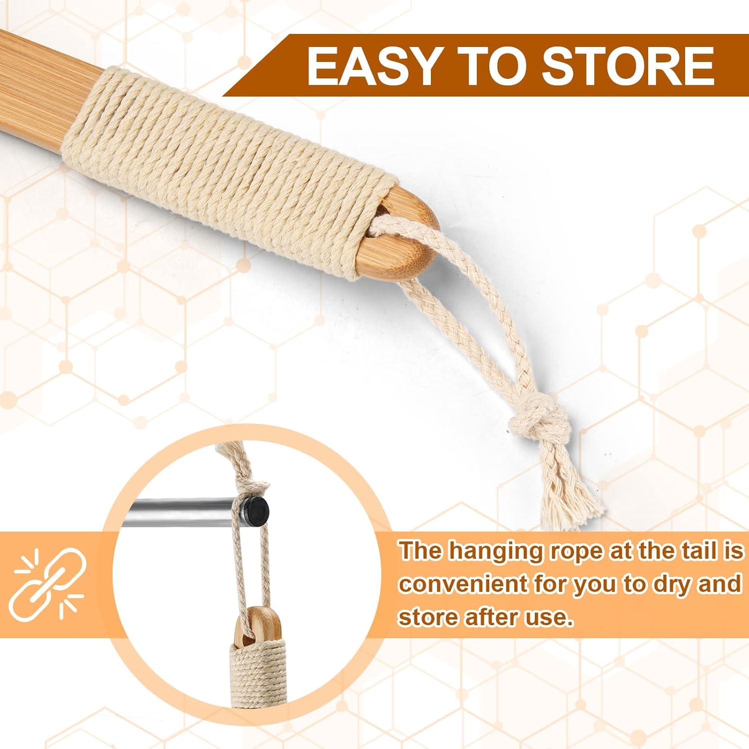 Esfregador Exfoliante de Espalda Eaxun 42.4 cm Bambú