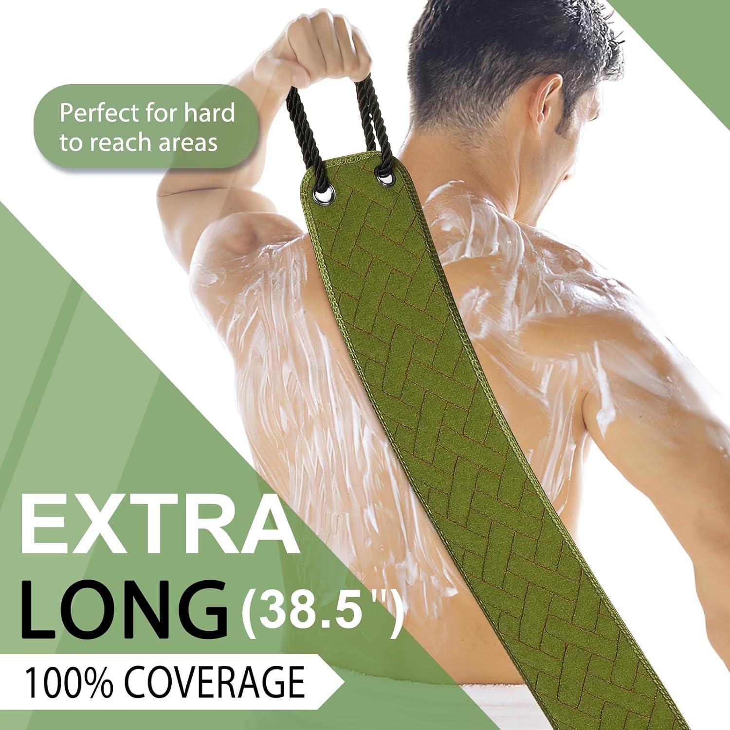 Esfregador de Espalda Exfoliante Eaxun 97,79 cm Doble Cara