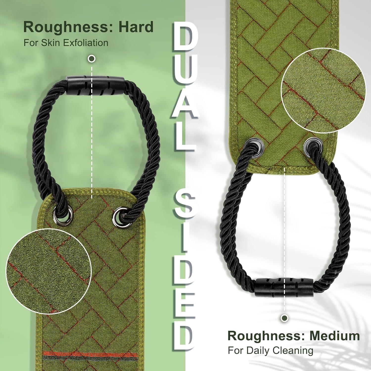 Esfregador de Espalda Exfoliante Eaxun 97,79 cm Doble Cara