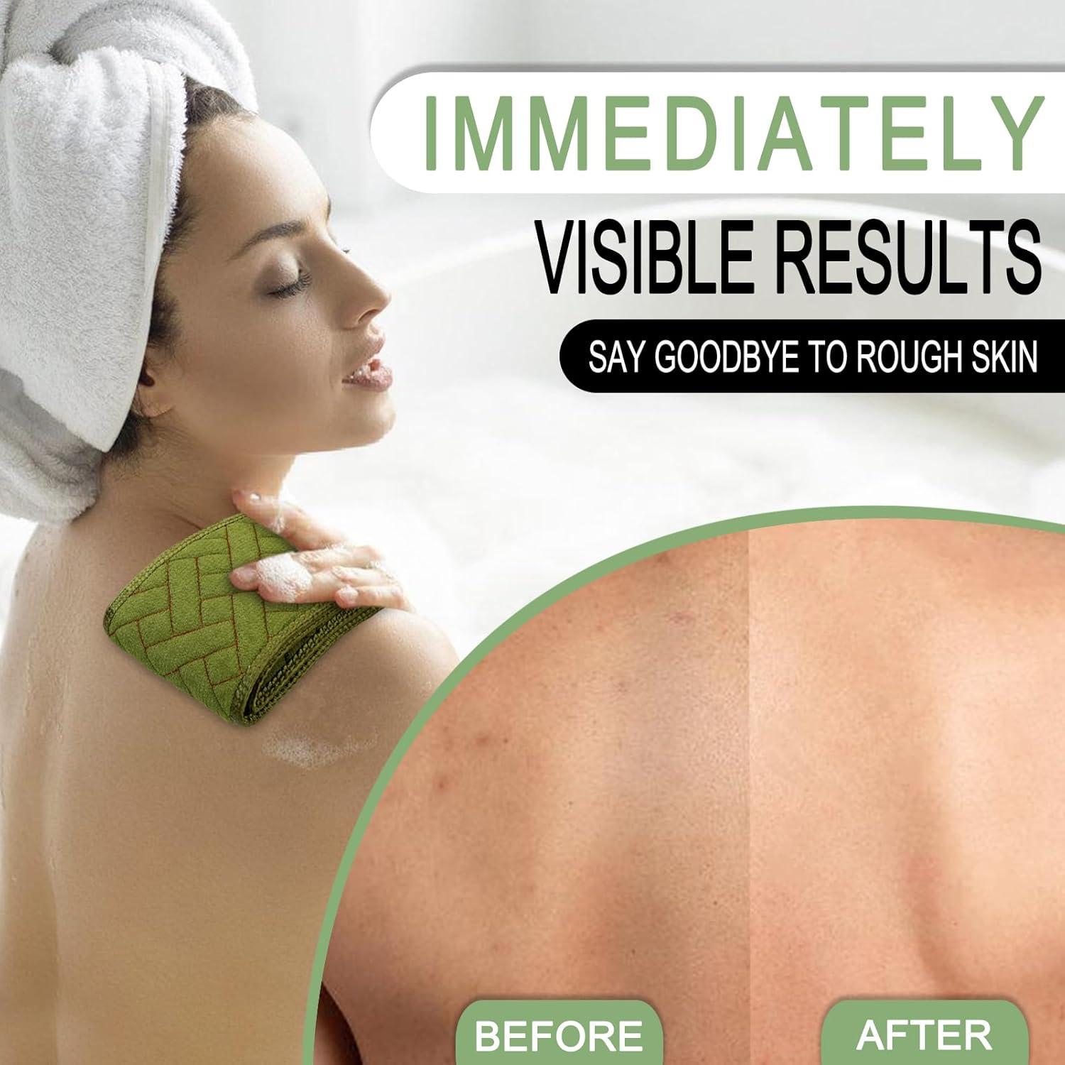 Esfregador de Espalda Exfoliante Eaxun 97,79 cm Doble Cara