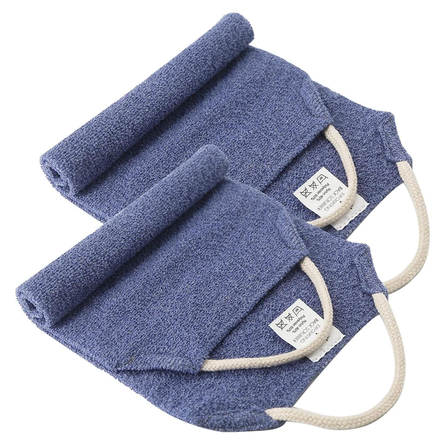 Exfoliante para Espalda Evridwear con Mangos - 2 Piezas Azul