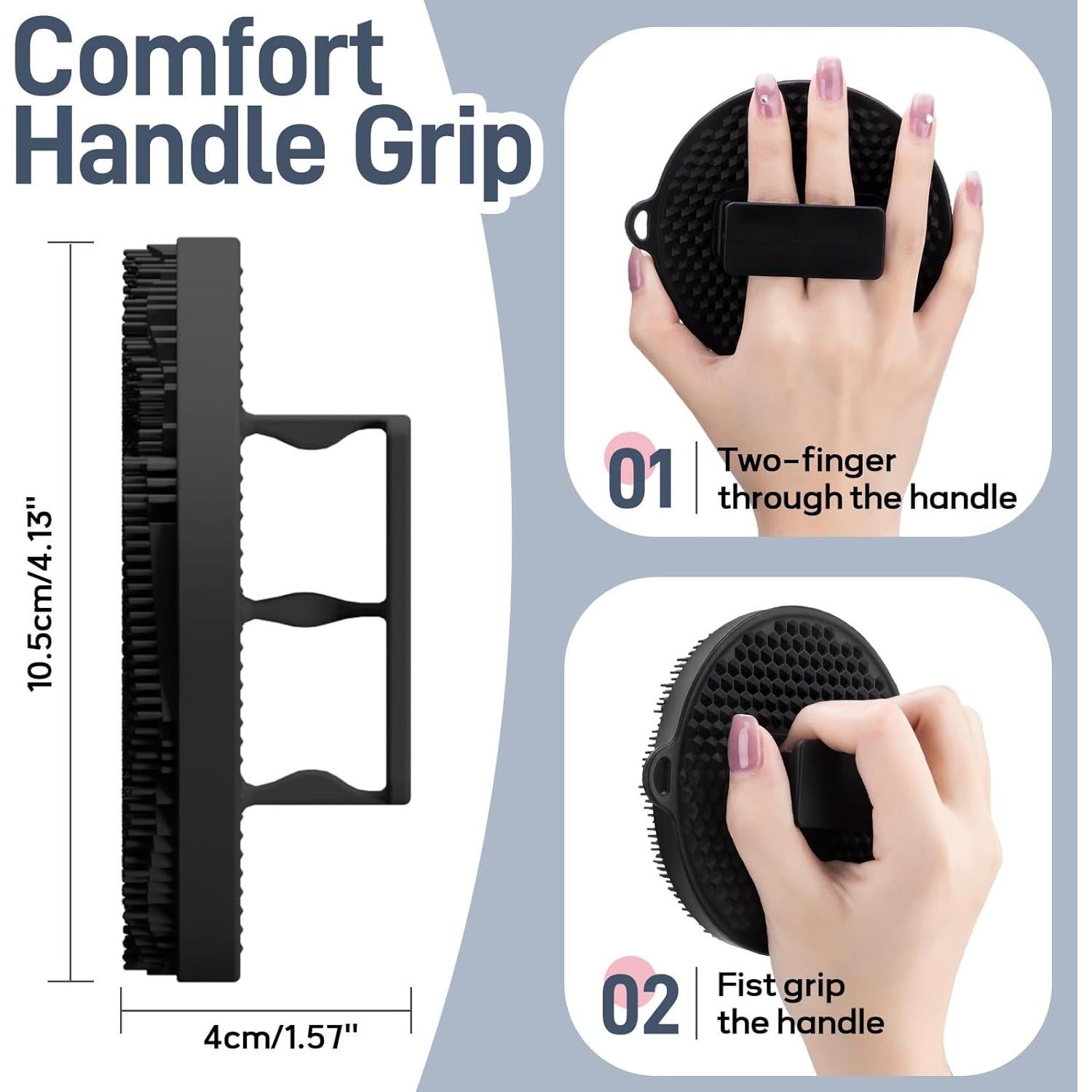 Esponja de Cuerpo de Silicona GEENOA 2PCS Antideslizante