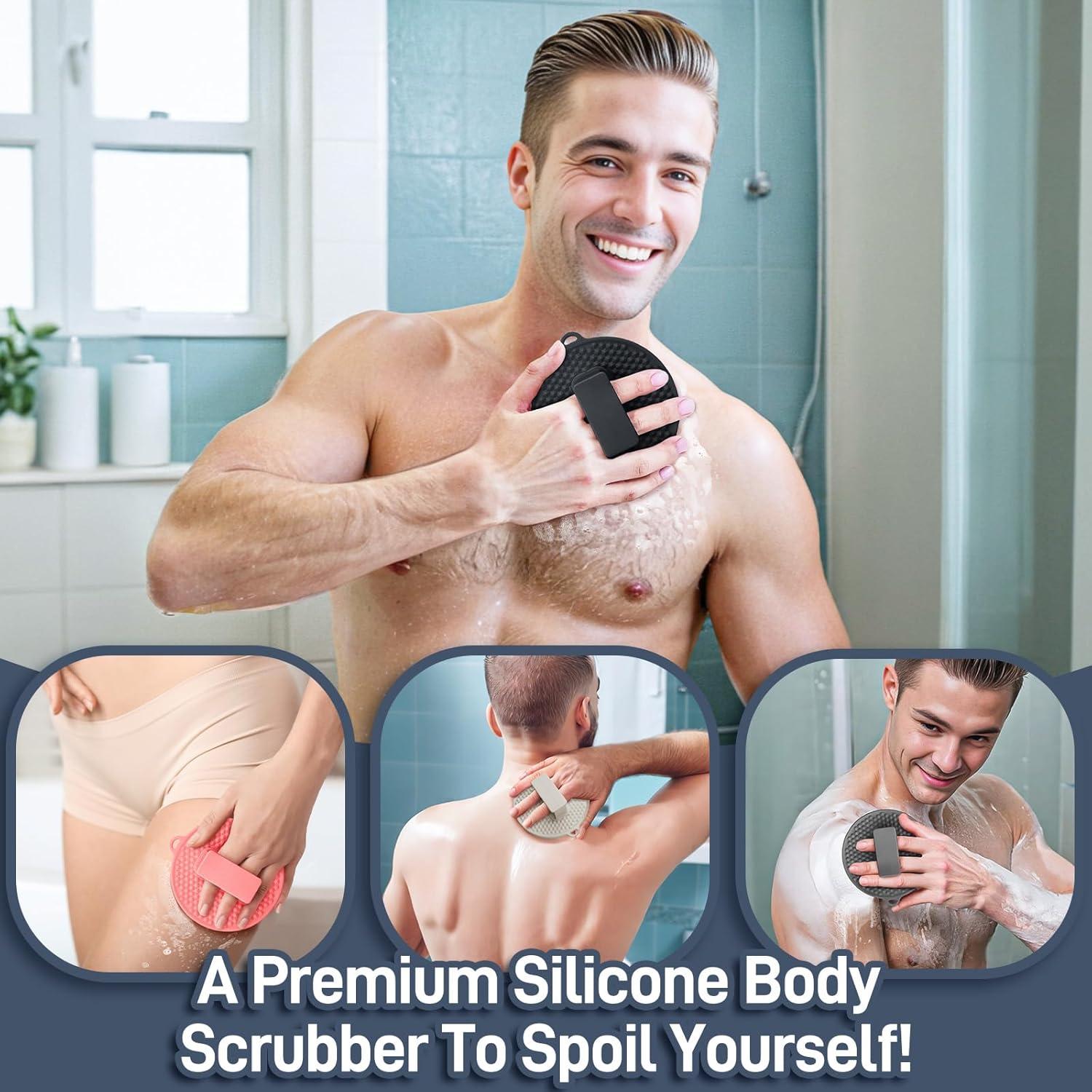 Esponja de Cuerpo de Silicona GEENOA 2PCS Antideslizante