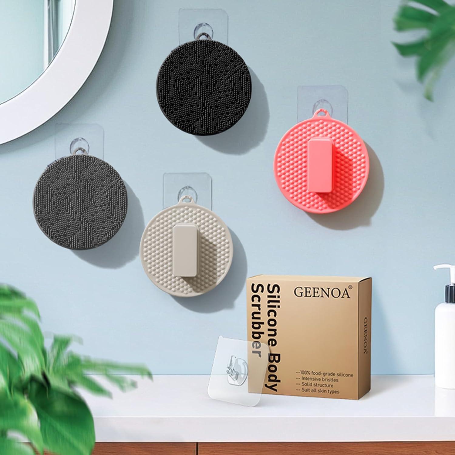 Esponja de Cuerpo de Silicona GEENOA 2PCS Antideslizante