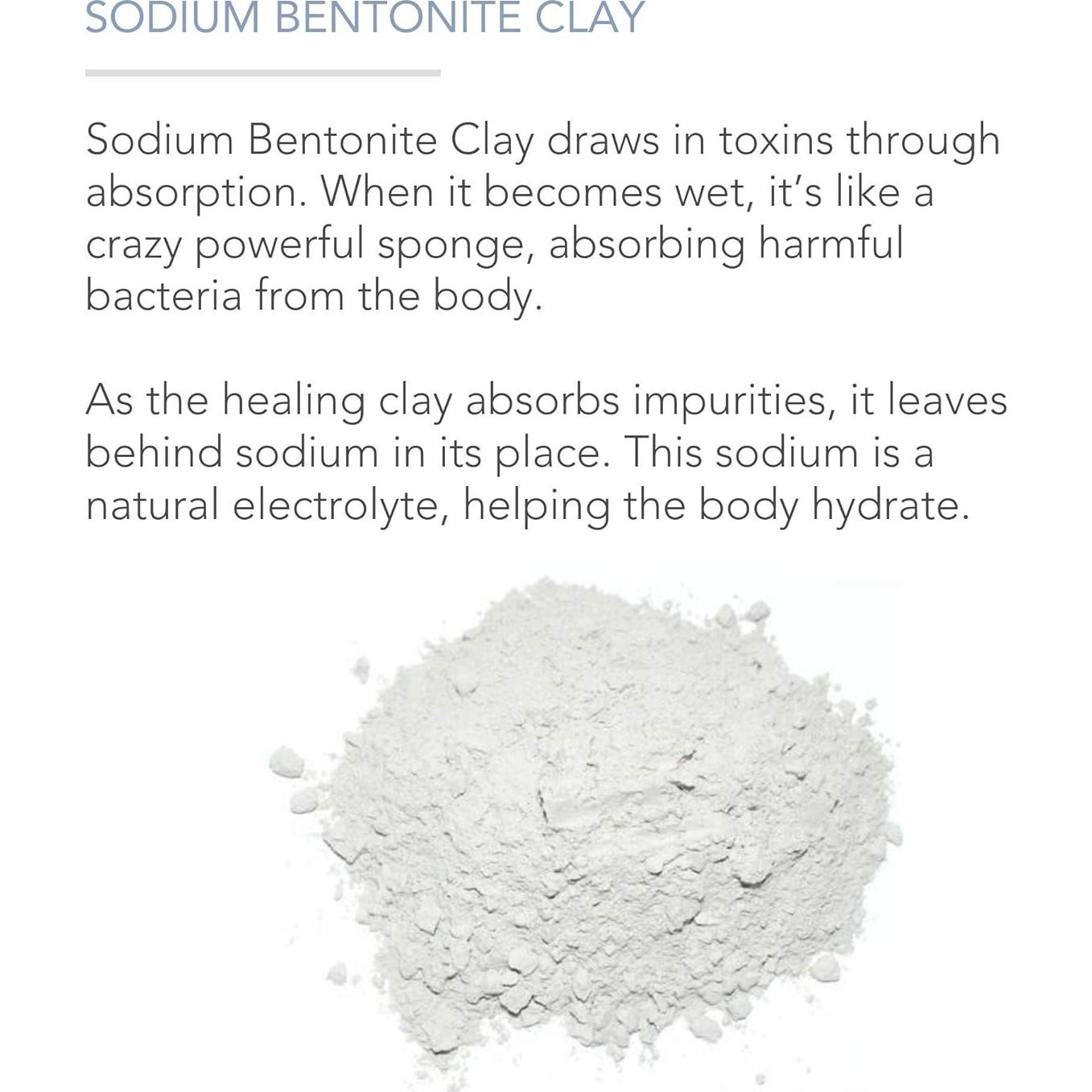 Polvo de Arcilla Bentonita Pure Body Naturals 226g - Detox Facial y Corporal