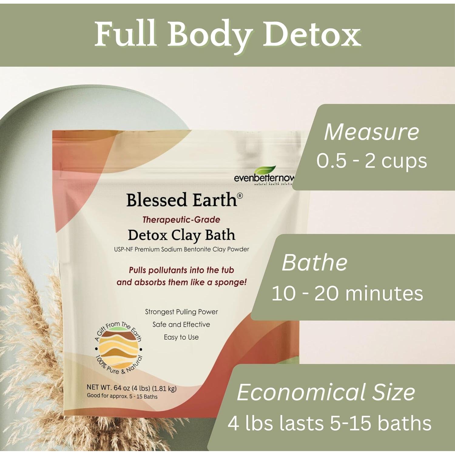 Baño de Arcilla Detox Blessed Earth 1.81 kg - Bentonita Sódica