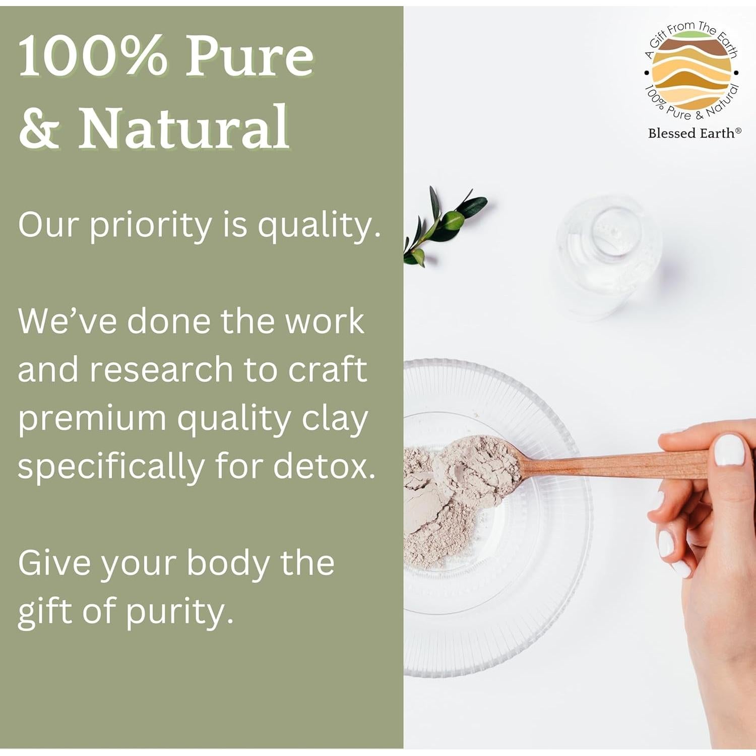 Baño de Arcilla Detox Blessed Earth 1.81 kg - Bentonita Sódica