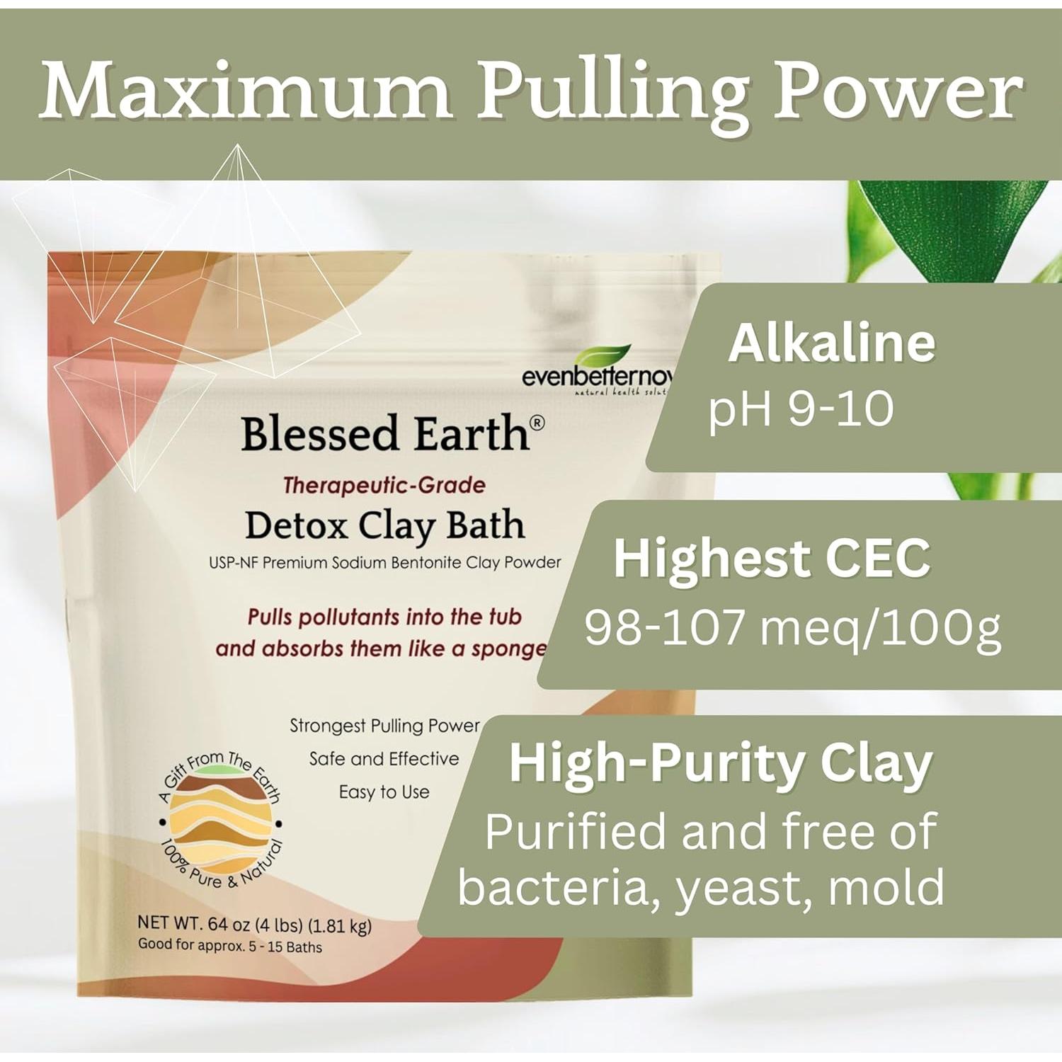 Baño de Arcilla Detox Blessed Earth 1.81 kg - Bentonita Sódica