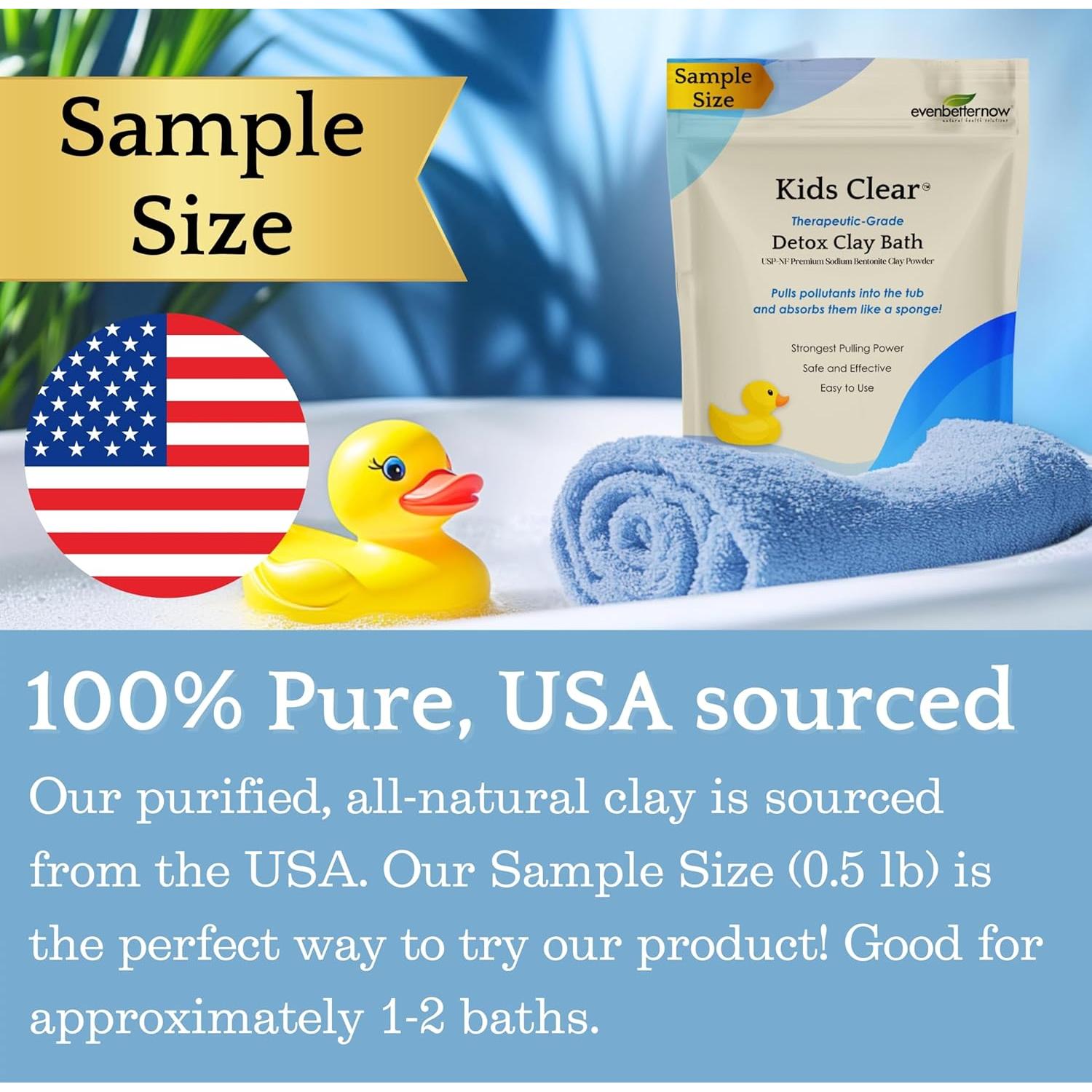 Baño de Arcilla Detox Claro para Niños Evenbetternow 227g