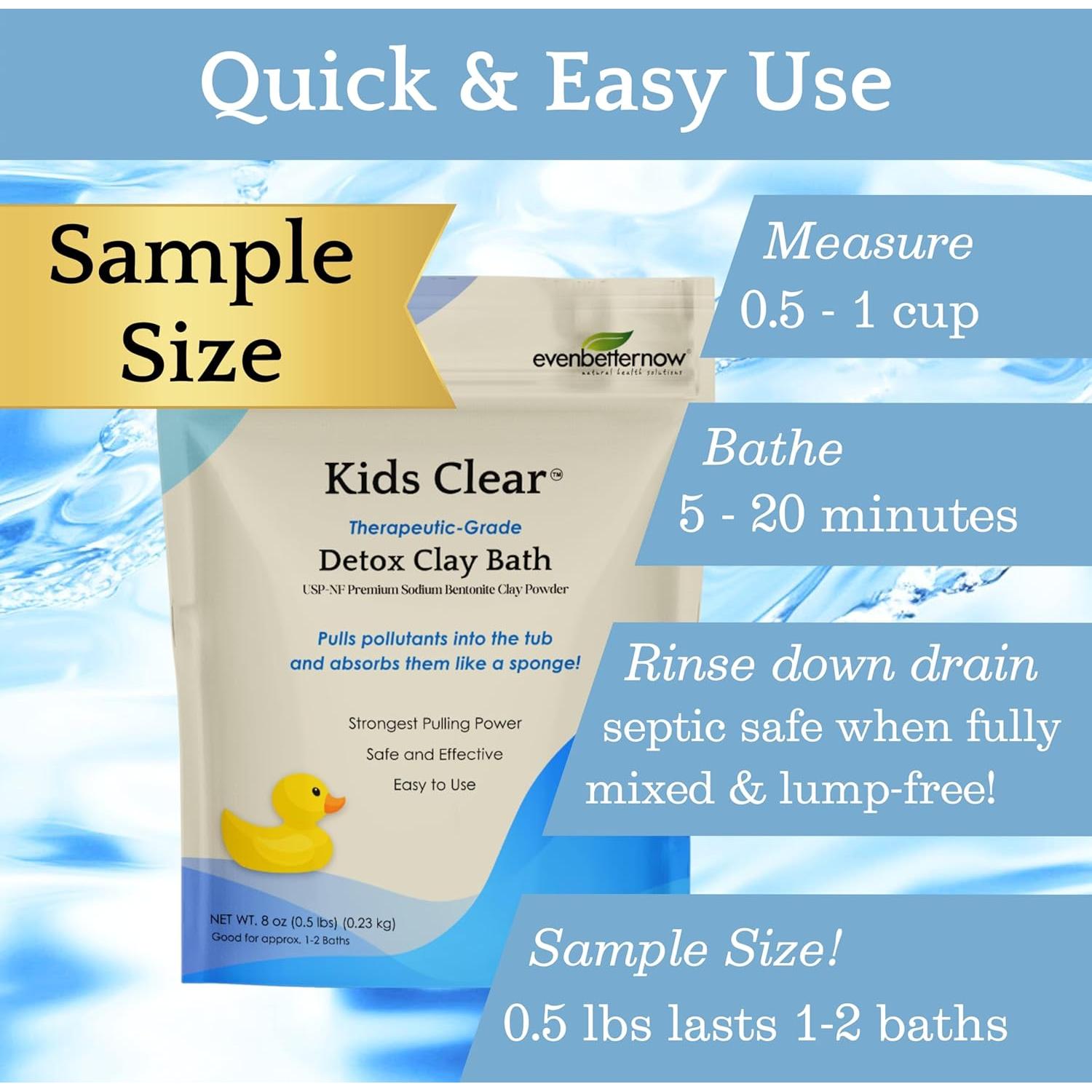 Baño de Arcilla Detox Claro para Niños Evenbetternow 227g