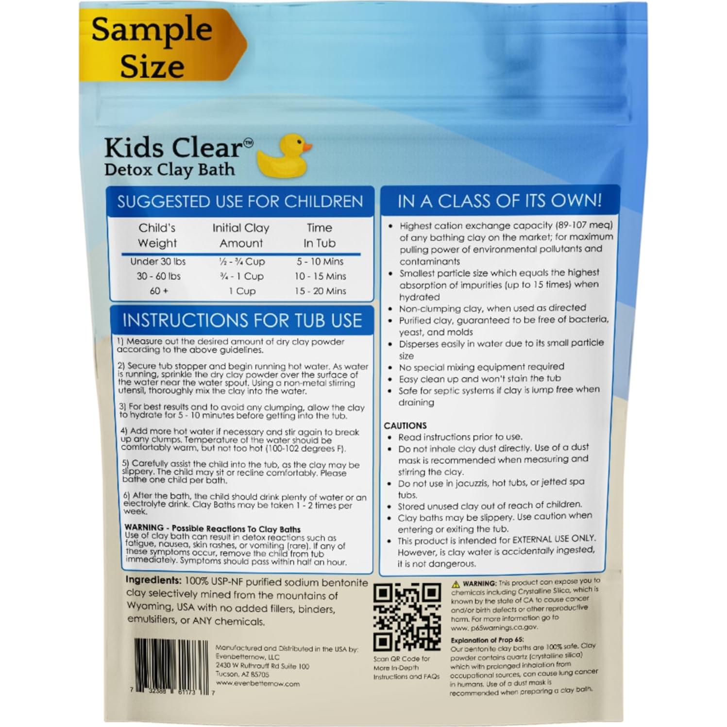 Baño de Arcilla Detox Claro para Niños Evenbetternow 227g