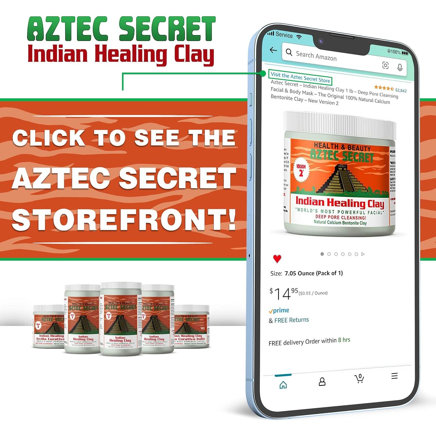 Aztec Secret Arcilla Sanadora India 450 g - Máscara Facial