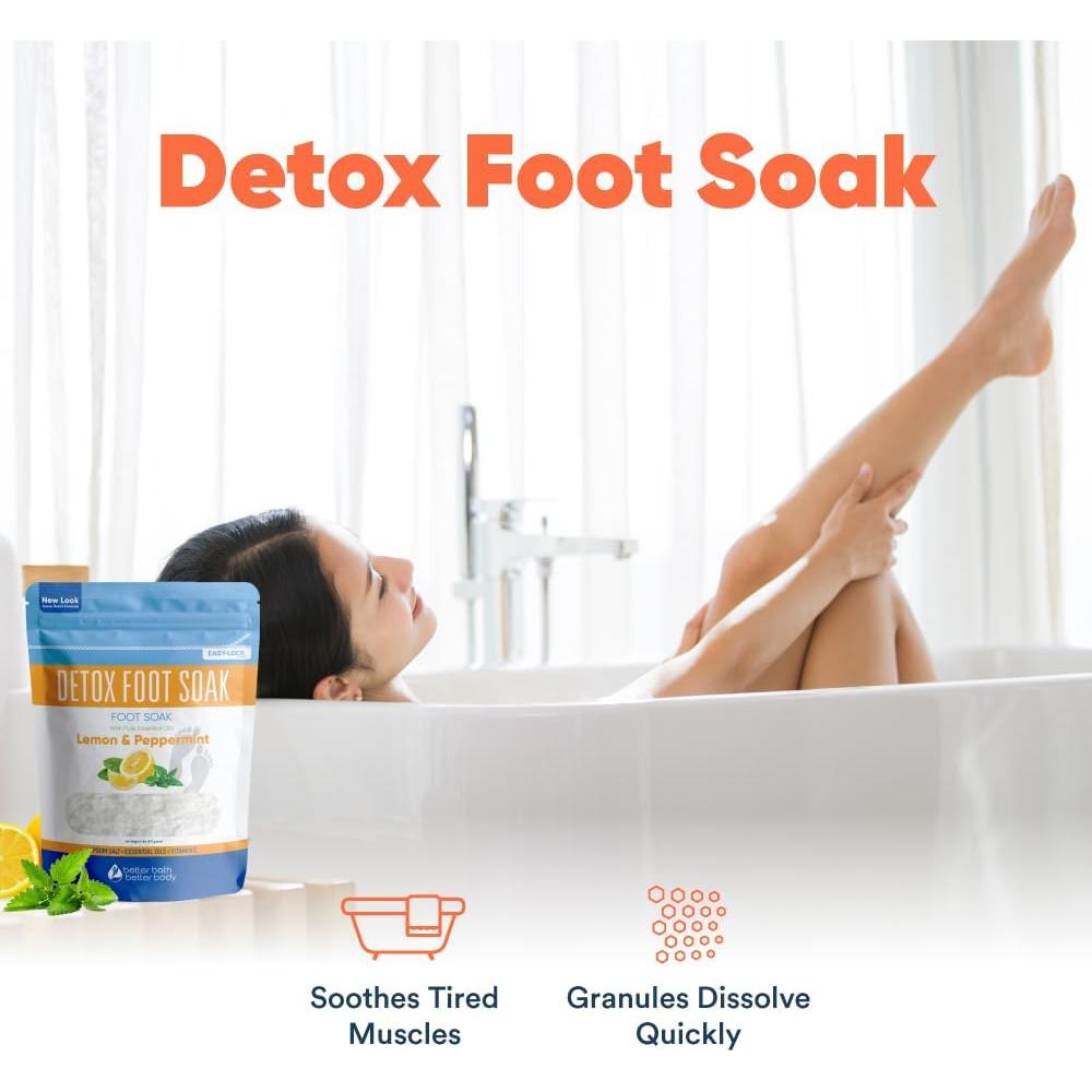 Remojo Detox para Pies Better Bath 0,91 kg Sal de Epsom