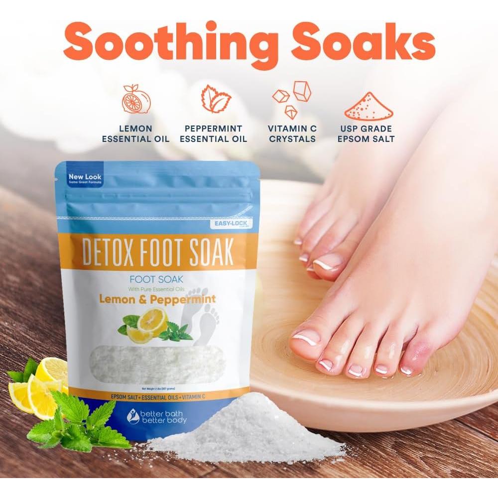 Remojo Detox para Pies Better Bath 0,91 kg Sal de Epsom